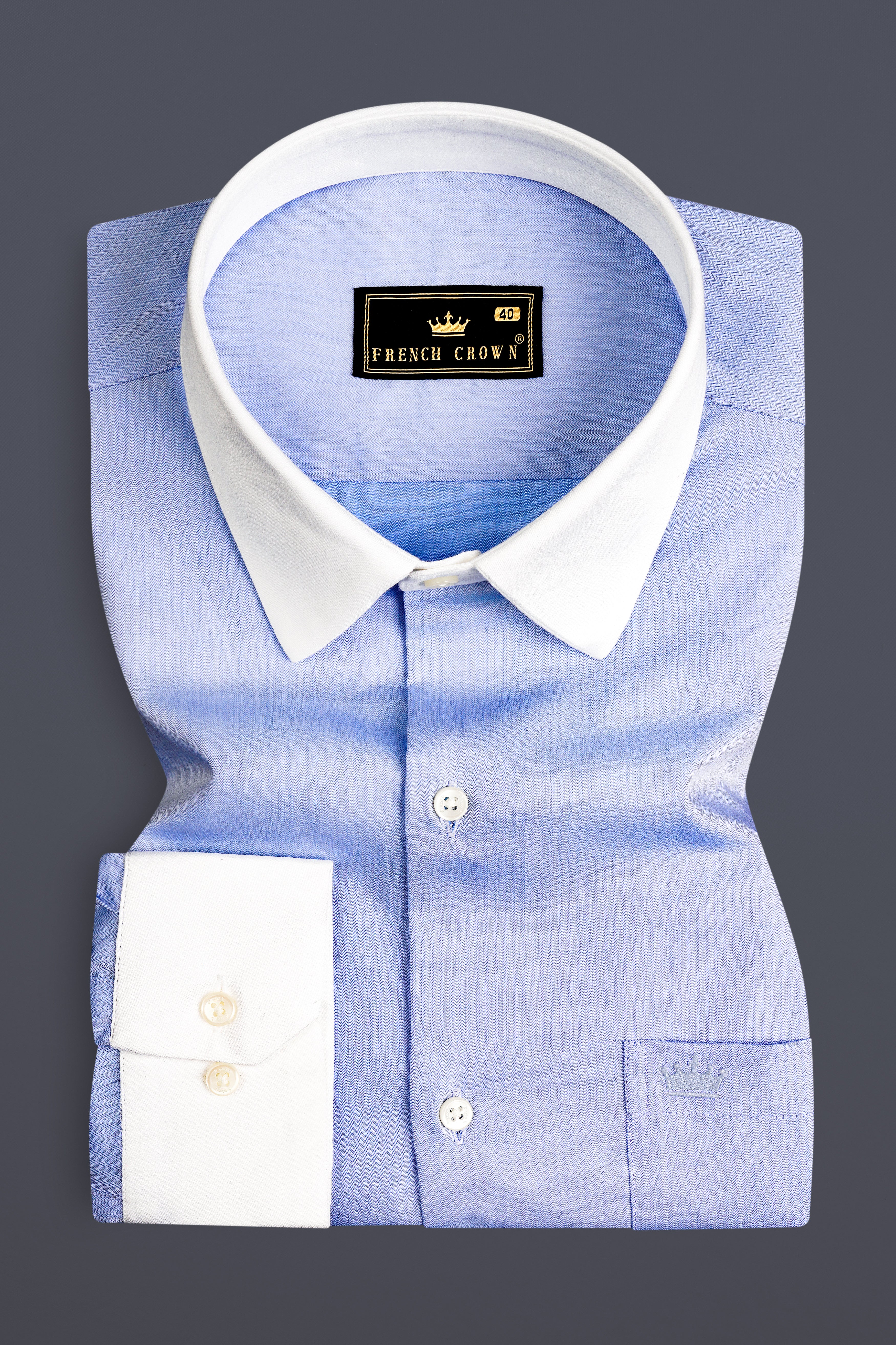 Tealish Blue Herringbone Textured Premium Cotton Shirt 13066-WCC-38, 13066-WCC-H-38, 13066-WCC-39, 13066-WCC-H-39, 13066-WCC-40, 13066-WCC-H-40, 13066-WCC-42, 13066-WCC-H-42, 13066-WCC-44, 13066-WCC-H-44, 13066-WCC-46, 13066-WCC-H-46, 13066-WCC-48, 13066-WCC-H-48, 13066-WCC-50, 13066-WCC-H-50, 13066-WCC-52, 13066-WCC-H-52
