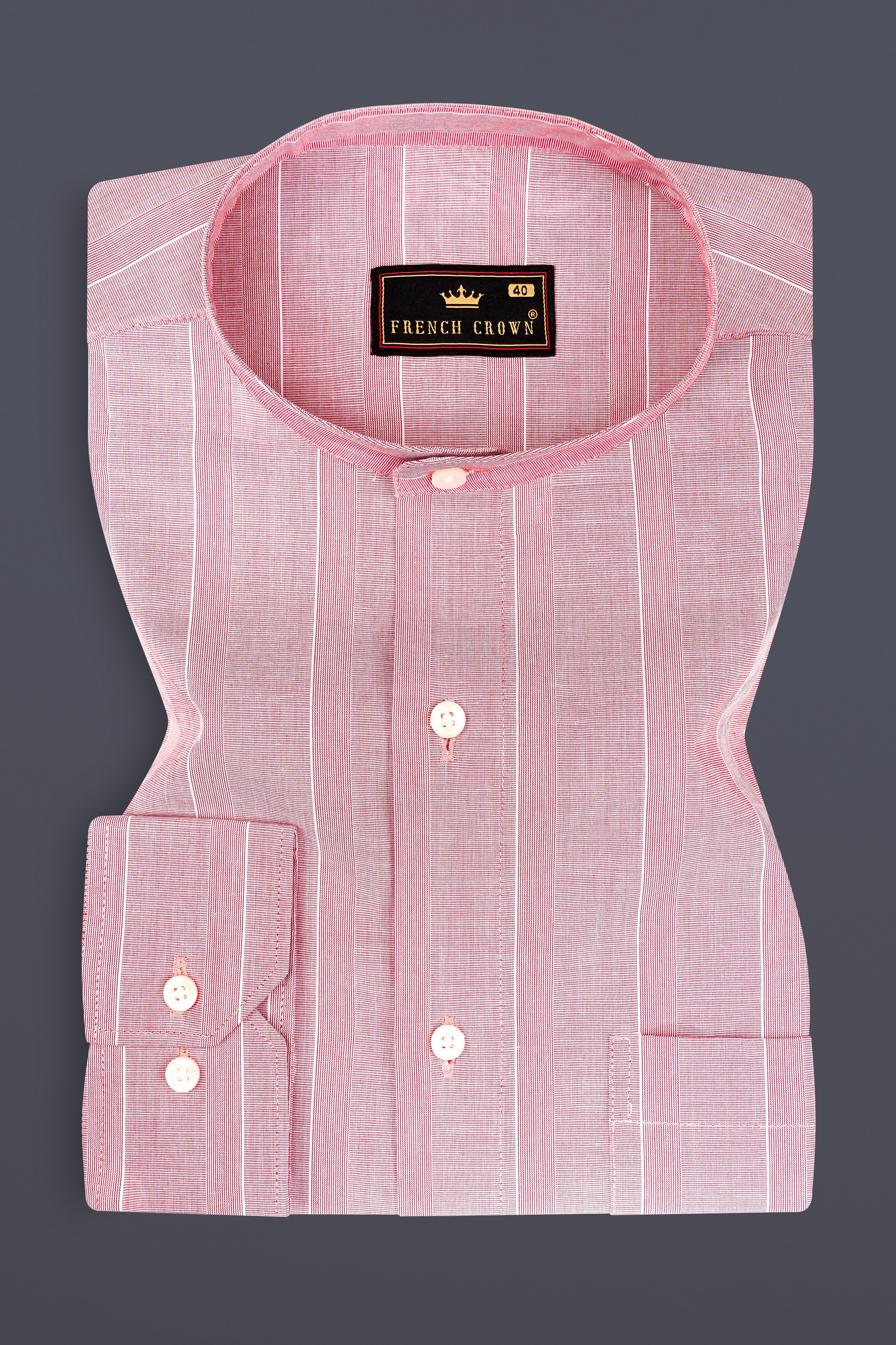 Kawaii Pink Striped Premium Giza Cotton Shirt 13076-M-38, 13076-M-H-38, 13076-M-39, 13076-M-H-39, 13076-M-40, 13076-M-H-40, 13076-M-42, 13076-M-H-42, 13076-M-44, 13076-M-H-44, 13076-M-46, 13076-M-H-46, 13076-M-48, 13076-M-H-48, 13076-M-50, 13076-M-H-50, 13076-M-52, 13076-M-H-52