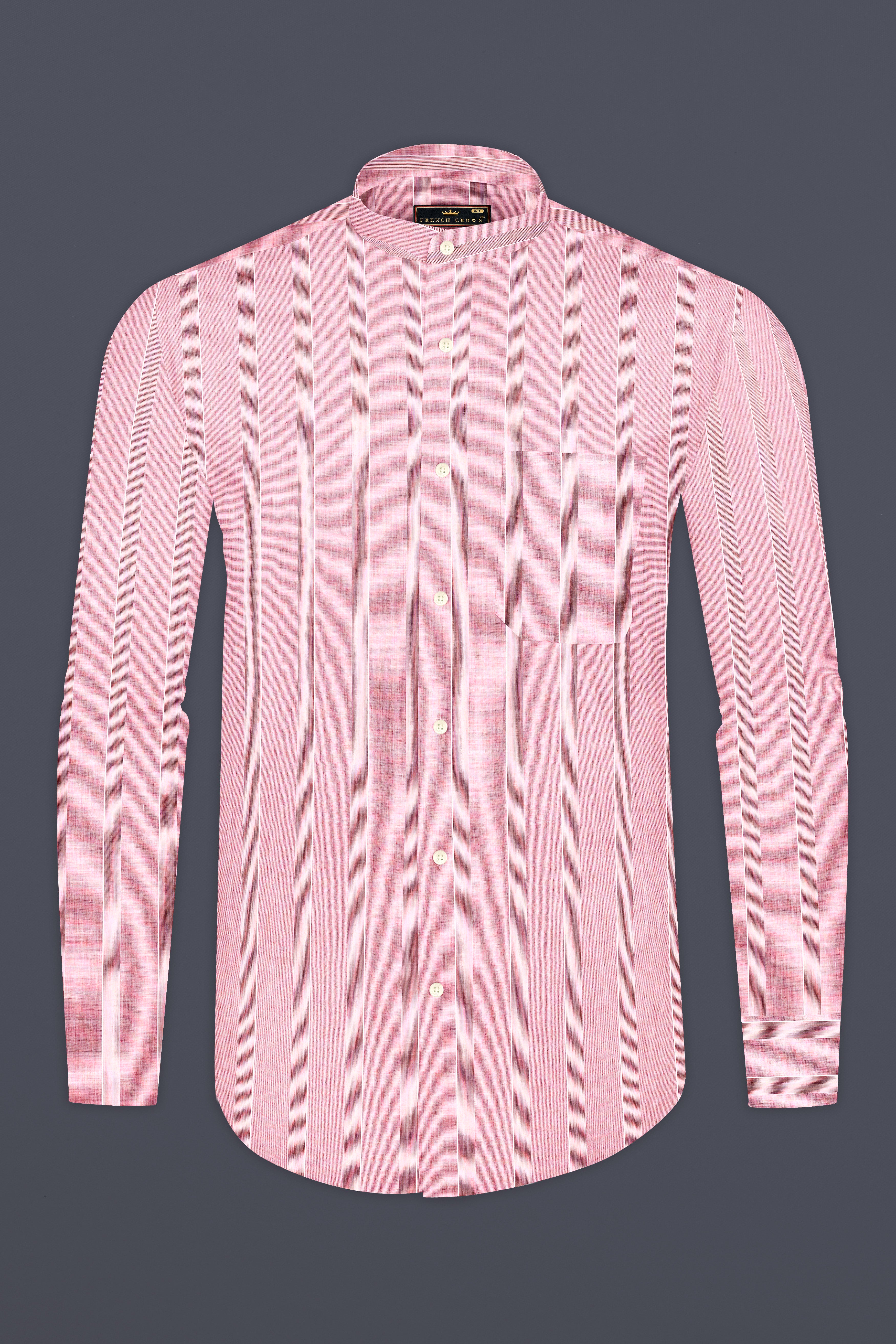 Kawaii Pink Striped Premium Giza Cotton Shirt 13076-M-38, 13076-M-H-38, 13076-M-39, 13076-M-H-39, 13076-M-40, 13076-M-H-40, 13076-M-42, 13076-M-H-42, 13076-M-44, 13076-M-H-44, 13076-M-46, 13076-M-H-46, 13076-M-48, 13076-M-H-48, 13076-M-50, 13076-M-H-50, 13076-M-52, 13076-M-H-52
