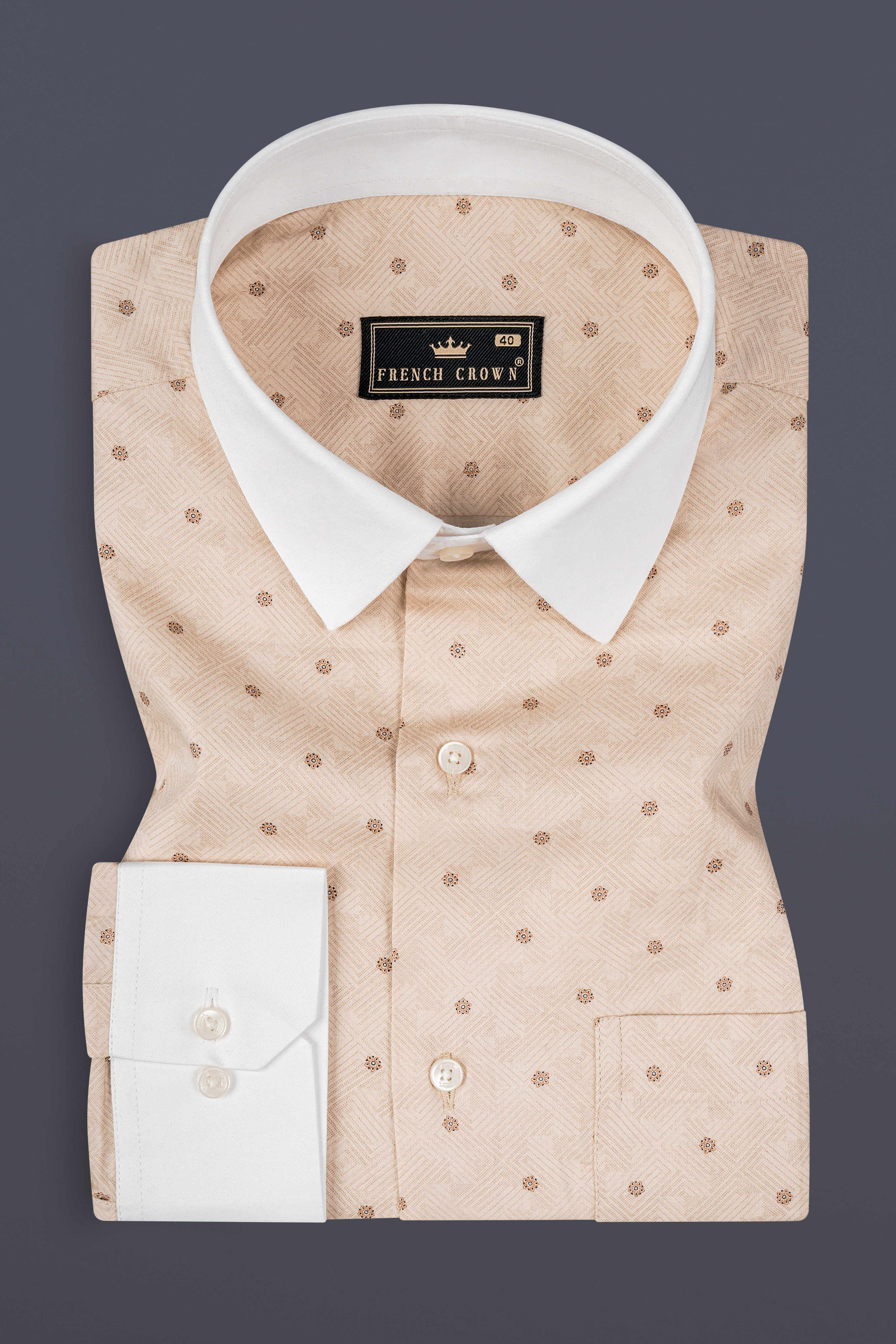 Ivory Cream Printed Subtle Sheen Super Soft Premium Cotton Shirt 13108-WCC-38, 13108-WCC-H-38, 13108-WCC-39, 13108-WCC-H-39, 13108-WCC-40, 13108-WCC-H-40, 13108-WCC-42, 13108-WCC-H-42, 13108-WCC-44, 13108-WCC-H-44, 13108-WCC-46, 13108-WCC-H-46, 13108-WCC-48, 13108-WCC-H-48, 13108-WCC-50, 13108-WCC-H-50, 13108-WCC-52, 13108-WCC-H-52