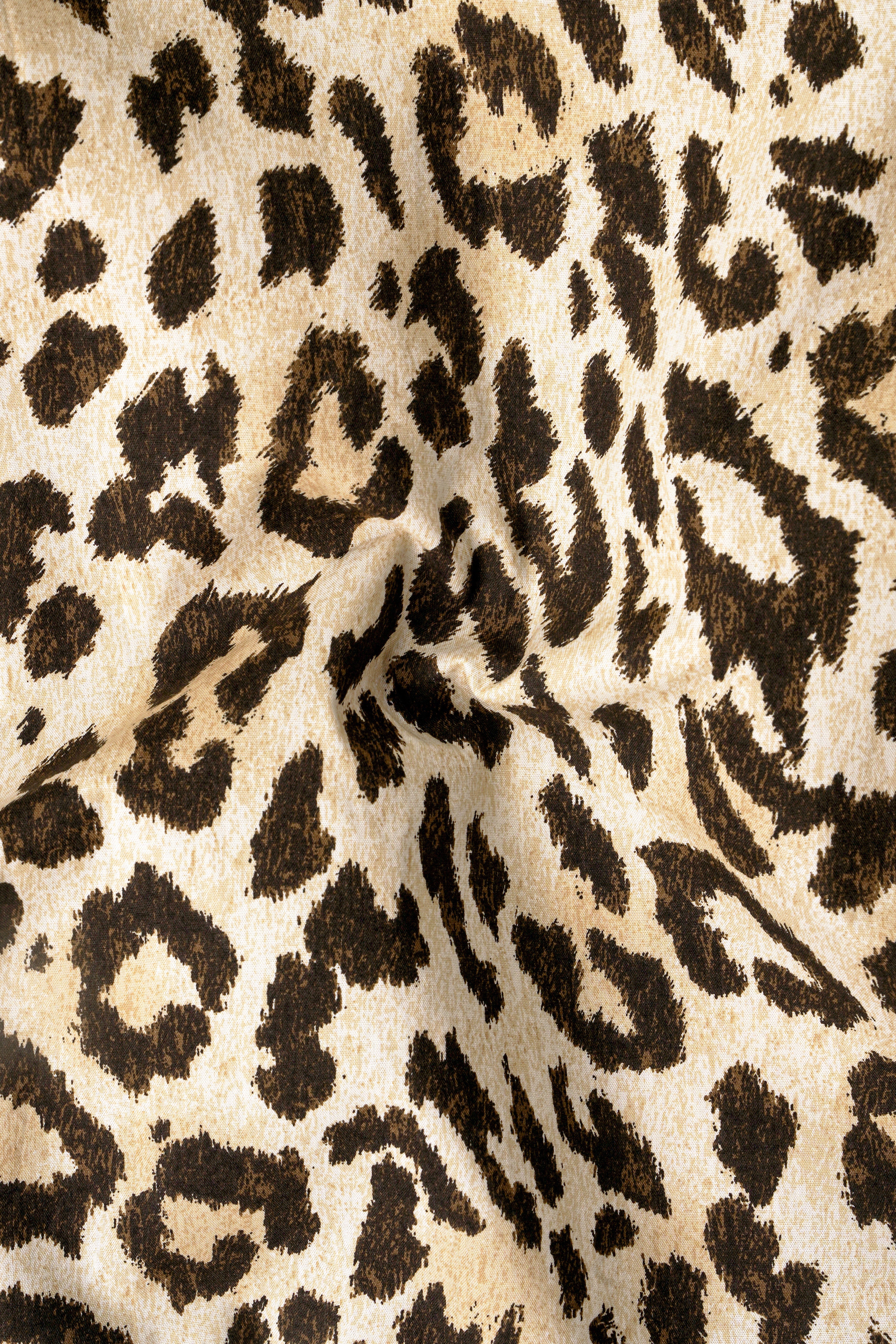 Marino Cream And Birch Brown cheetah Printed Premium Giza Cotton Designer Shirt 13119-P528-38, 13119-P528-H-38, 13119-P528-39, 13119-P528-H-39, 13119-P528-40, 13119-P528-H-40, 13119-P528-42, 13119-P528-H-42, 13119-P528-44, 13119-P528-H-44, 13119-P528-46, 13119-P528-H-46, 13119-P528-48, 13119-P528-H-48, 13119-P528-50, 13119-P528-H-50, 13119-P528-52, 13119-P528-H-52