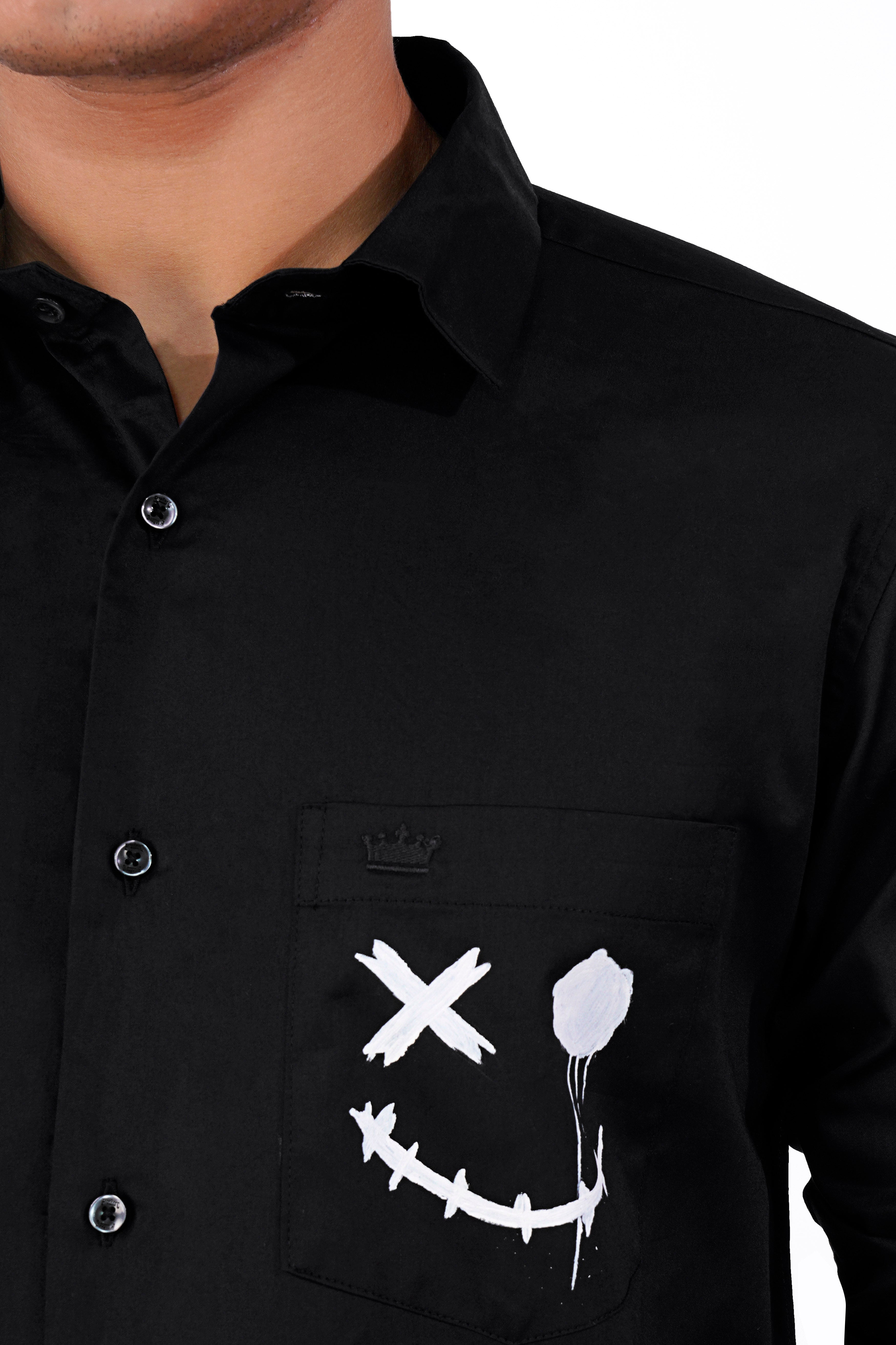 Jade Black Funky Hand Painted Super Soft Premium Cotton Designer Shirt 1312-BLK-ART03-38, 1312-BLK-ART03-H-38, 1312-BLK-ART03-39, 1312-BLK-ART03-H-39, 1312-BLK-ART03-40, 1312-BLK-ART03-H-40, 1312-BLK-ART03-42, 1312-BLK-ART03-H-42, 1312-BLK-ART03-44, 1312-BLK-ART03-H-44, 1312-BLK-ART03-46, 1312-BLK-ART03-H-46, 1312-BLK-ART03-48, 1312-BLK-ART03-H-48, 1312-BLK-ART03-50, 1312-BLK-ART03-H-50, 1312-BLK-ART03-52, 1312-BLK-ART03-H-52