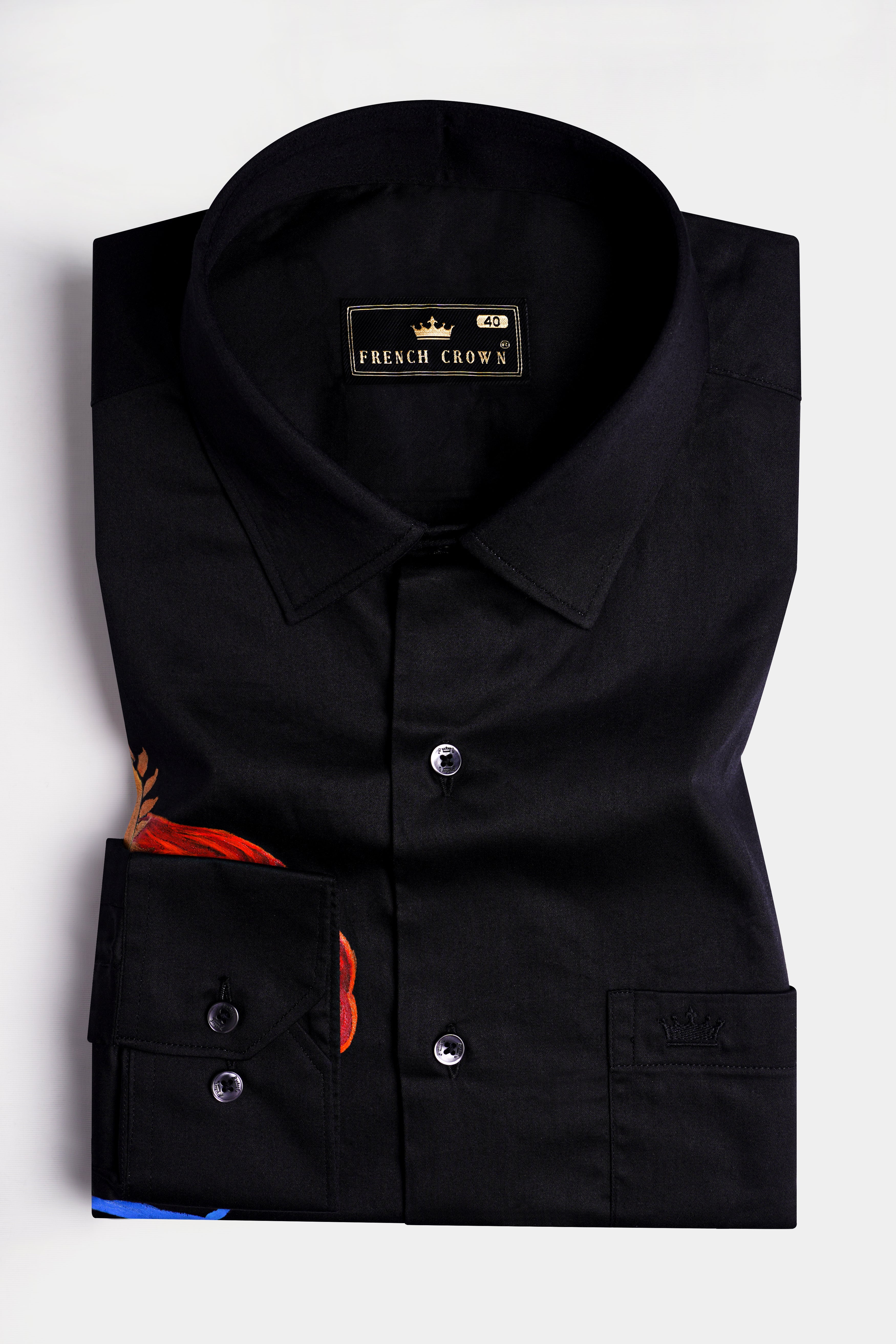 Jade Black Shree Krishna Printed Super Soft Premium Cotton Designer Shirt 1312-BLK-RPRT83-38, 1312-BLK-RPRT83-H-38, 1312-BLK-RPRT83-39, 1312-BLK-RPRT83-H-39, 1312-BLK-RPRT83-40, 1312-BLK-RPRT83-H-40, 1312-BLK-RPRT83-42, 1312-BLK-RPRT83-H-42, 1312-BLK-RPRT83-44, 1312-BLK-RPRT83-H-44, 1312-BLK-RPRT83-46, 1312-BLK-RPRT83-H-46, 1312-BLK-RPRT83-48, 1312-BLK-RPRT83-H-48, 1312-BLK-RPRT83-50, 1312-BLK-RPRT83-H-50, 1312-BLK-RPRT83-52, 1312-BLK-RPRT83-H-52