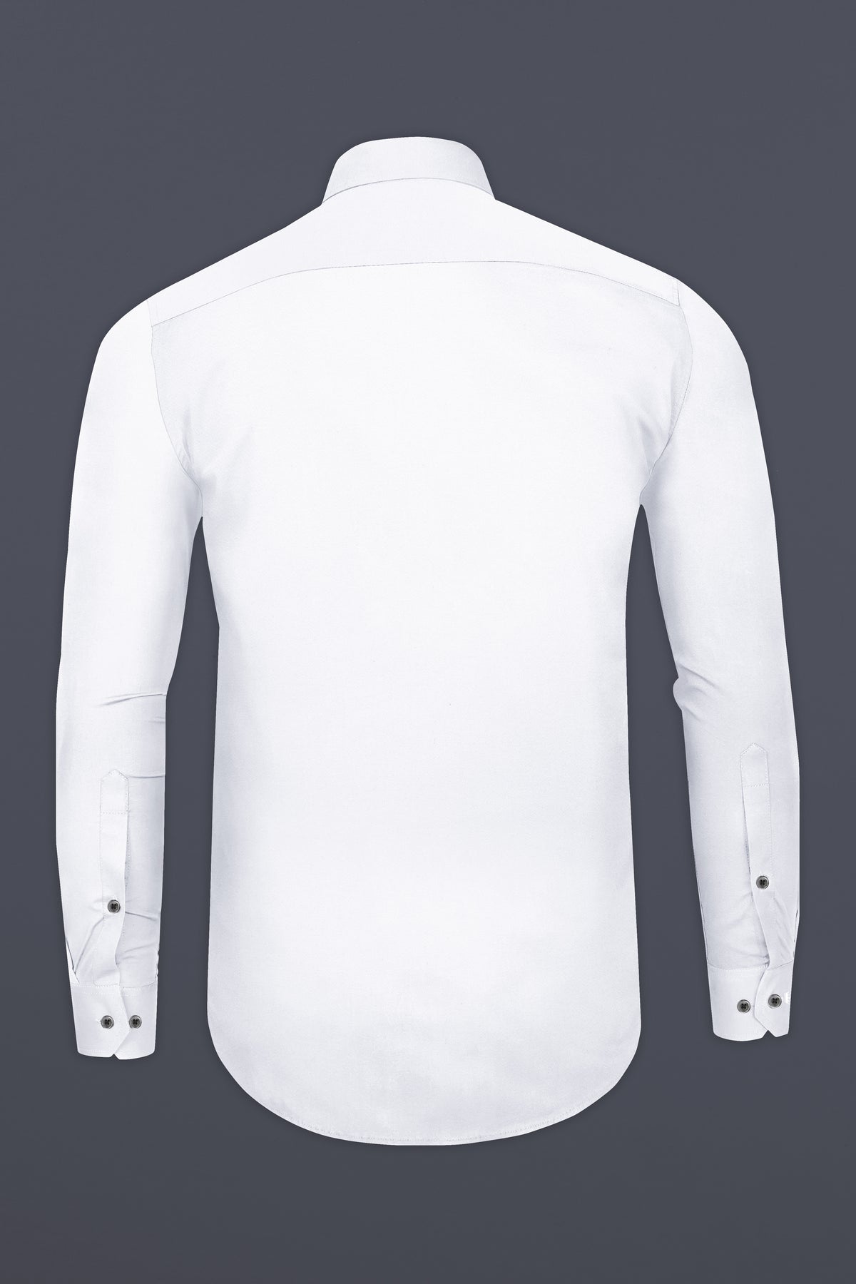 Bright White Subtle Sheen Tuxedo Super Soft Giza Cotton Tuxedo Shirt