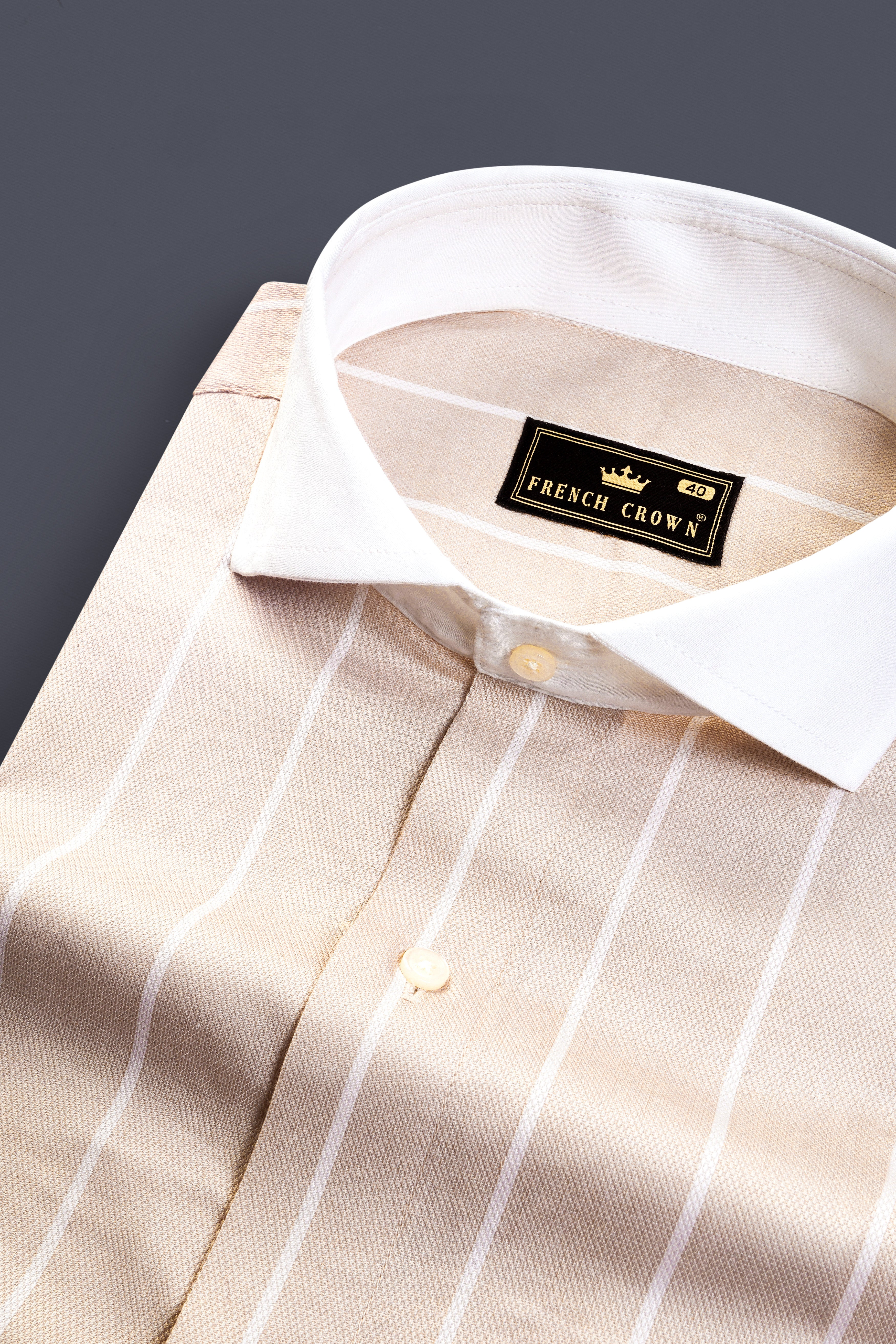 Merino Cream Striped Dobby Textured Premium Giza Cotton Shirt 13170-CA-WCC-38, 13170-CA-WCC-H-38, 13170-CA-WCC-39, 13170-CA-WCC-H-39, 13170-CA-WCC-40, 13170-CA-WCC-H-40, 13170-CA-WCC-42, 13170-CA-WCC-H-42, 13170-CA-WCC-44, 13170-CA-WCC-H-44, 13170-CA-WCC-46, 13170-CA-WCC-H-46, 13170-CA-WCC-48, 13170-CA-WCC-H-48, 13170-CA-WCC-50, 13170-CA-WCC-H-50, 13170-CA-WCC-52, 13170-CA-WCC-H-52