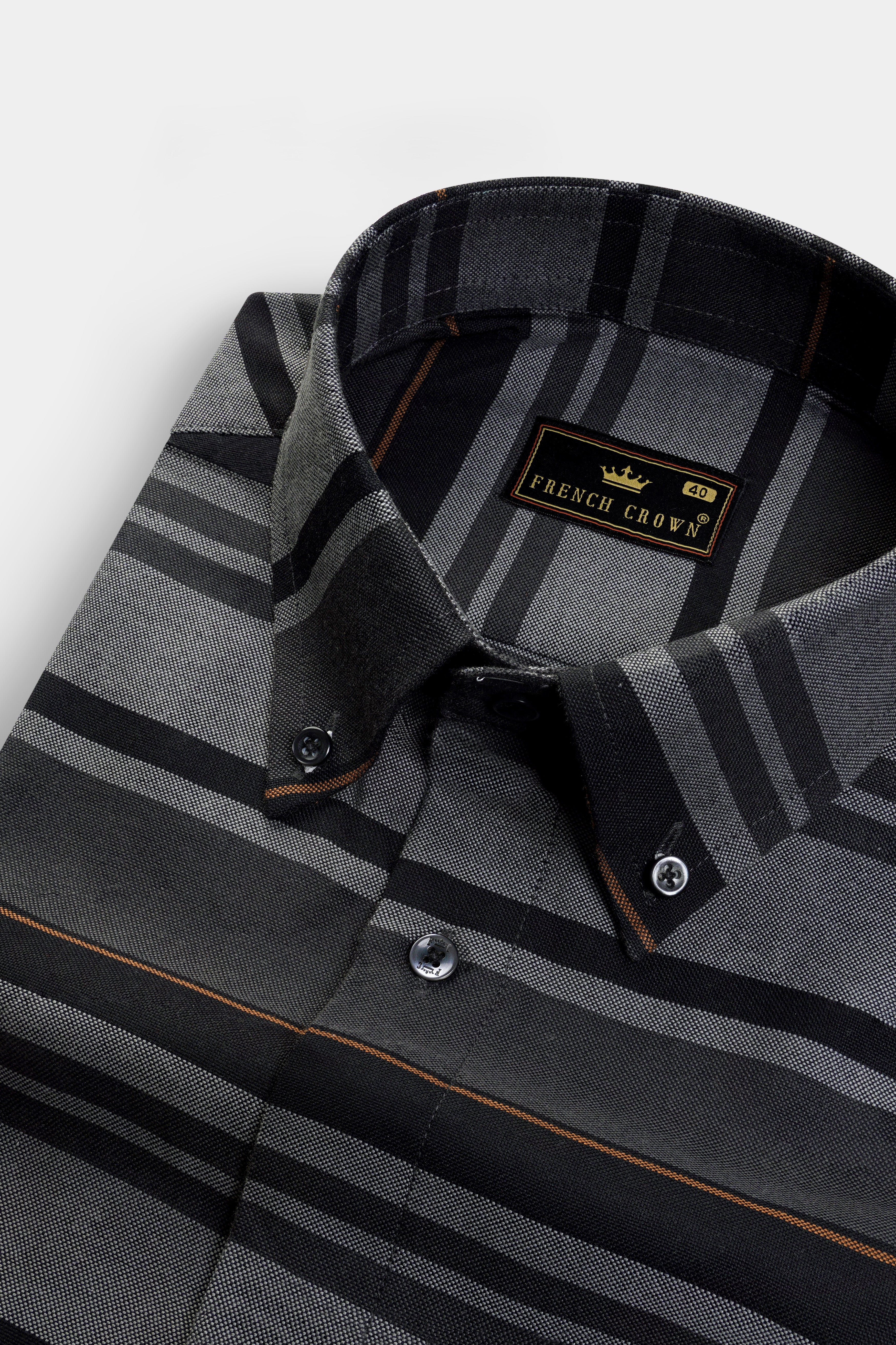Shark Gray And Wenge Striped Oxford Premium Cotton Shirt 13179-BD-BLK-38, 13179-BD-BLK-H-38, 13179-BD-BLK-39, 13179-BD-BLK-H-39, 13179-BD-BLK-40, 13179-BD-BLK-H-40, 13179-BD-BLK-42, 13179-BD-BLK-H-42, 13179-BD-BLK-44, 13179-BD-BLK-H-44, 13179-BD-BLK-46, 13179-BD-BLK-H-46, 13179-BD-BLK-48, 13179-BD-BLK-H-48, 13179-BD-BLK-50, 13179-BD-BLK-H-50, 13179-BD-BLK-52, 13179-BD-BLK-H-52
