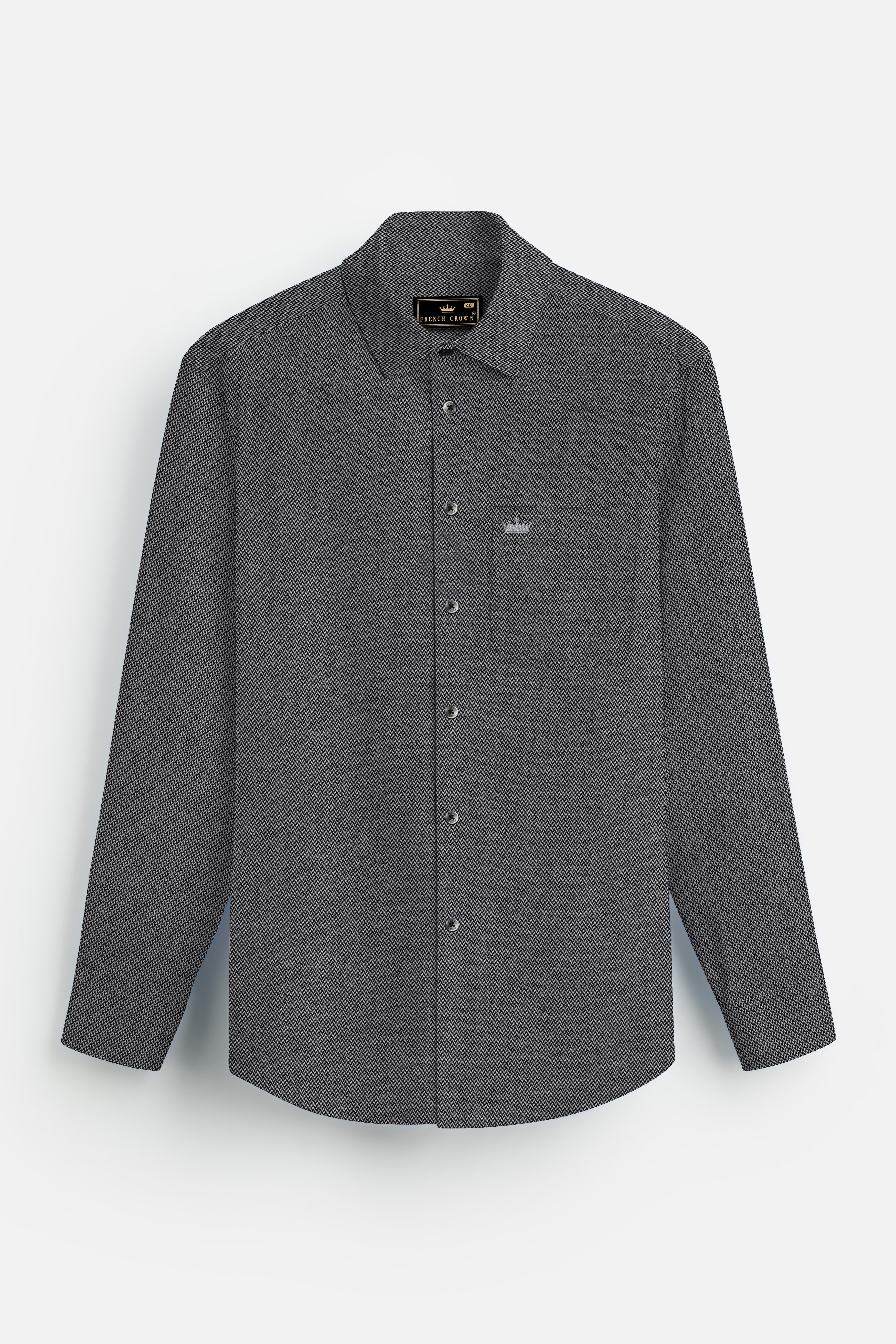 Charcoal Gray Textured Royal Oxford Premium Cotton Shirt 13204-BLK-38, 13204-BLK-H-38, 13204-BLK-39, 13204-BLK-H-39, 13204-BLK-40, 13204-BLK-H-40, 13204-BLK-42, 13204-BLK-H-42, 13204-BLK-44, 13204-BLK-H-44, 13204-BLK-46, 13204-BLK-H-46, 13204-BLK-48, 13204-BLK-H-48, 13204-BLK-50, 13204-BLK-H-50, 13204-BLK-52, 13204-BLK-H-52