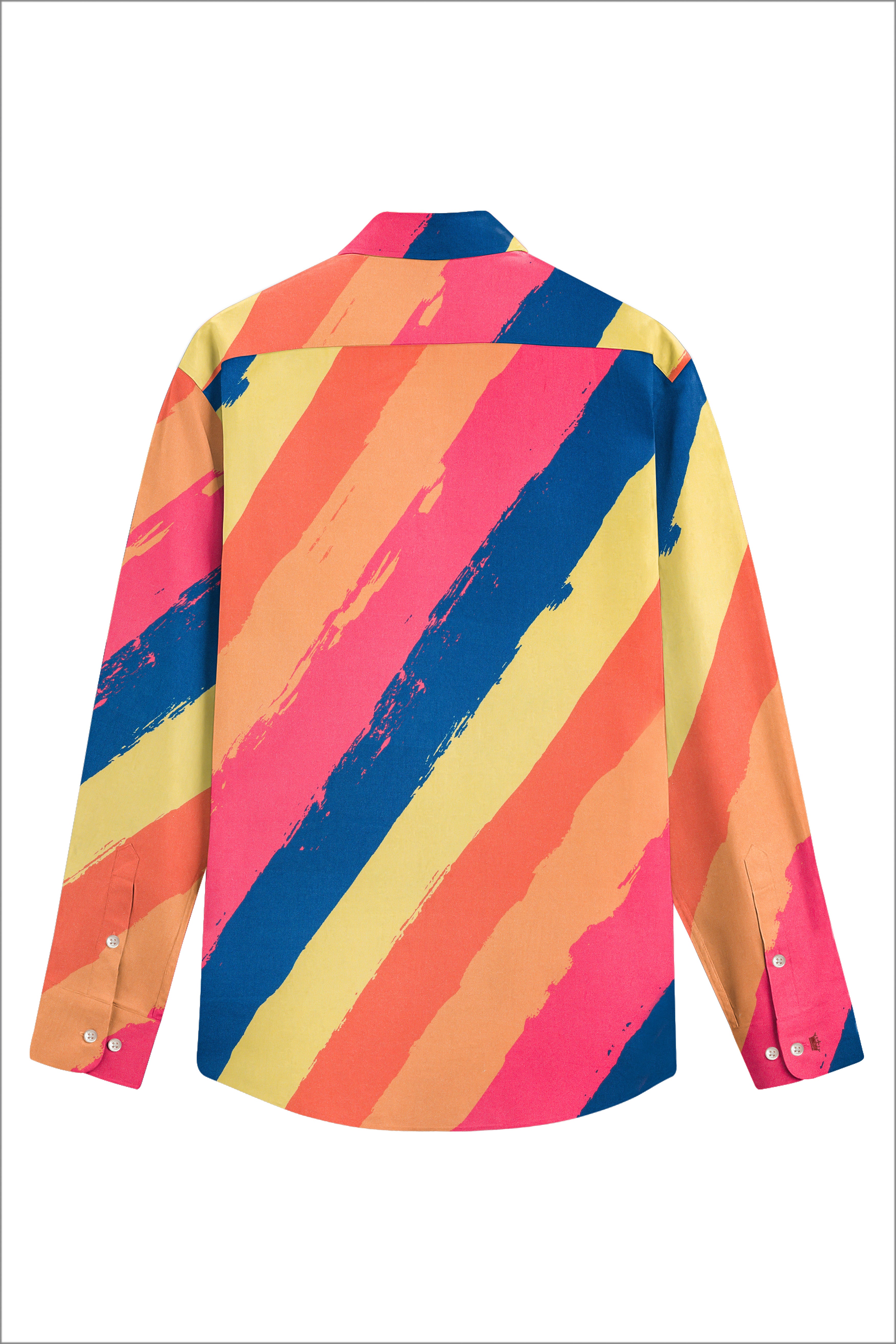 Geraldine Pink And Mania Cream Multi Colour Diagonal Stripes Super Soft Premium Cotton Shirt 13233-38, 13233-H-38, 13233-39, 13233-H-39, 13233-40, 13233-H-40, 13233-42, 13233-H-42, 13233-44, 13233-H-44, 13233-46, 13233-H-46, 13233-48, 13233-H-48, 13233-50, 13233-H-50, 13233-52, 13233-H-52