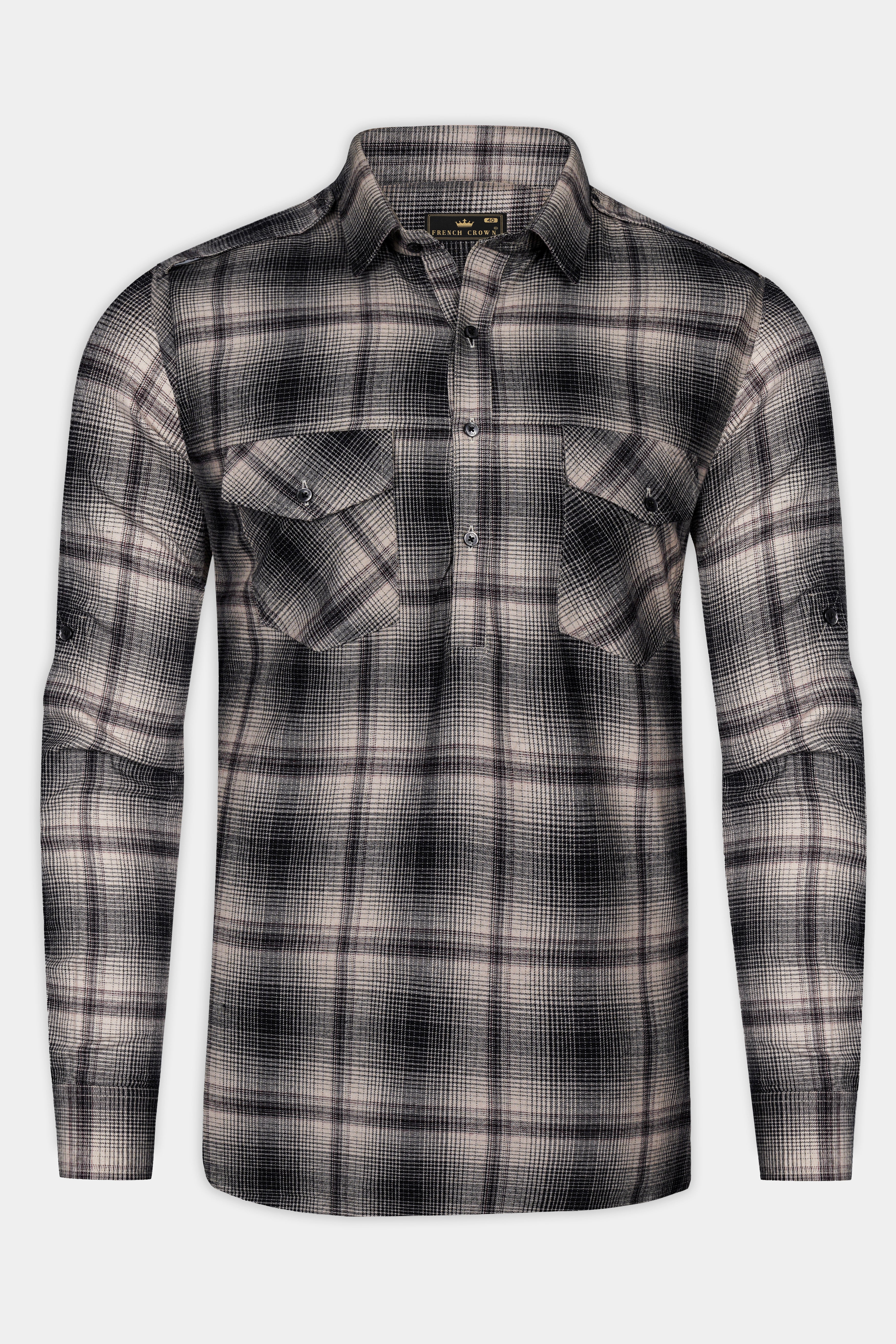Iron cream And Jade Black Plaid Twill Premium Cotton Designer Shirt 13246-FP-P223-38, 13246-FP-P223-H-38, 13246-FP-P223-39, 13246-FP-P223-H-39, 13246-FP-P223-40, 13246-FP-P223-H-40, 13246-FP-P223-42, 13246-FP-P223-H-42, 13246-FP-P223-44, 13246-FP-P223-H-44, 13246-FP-P223-46, 13246-FP-P223-H-46, 13246-FP-P223-48, 13246-FP-P223-H-48, 13246-FP-P223-50, 13246-FP-P223-H-50, 13246-FP-P223-52, 13246-FP-P223-H-52