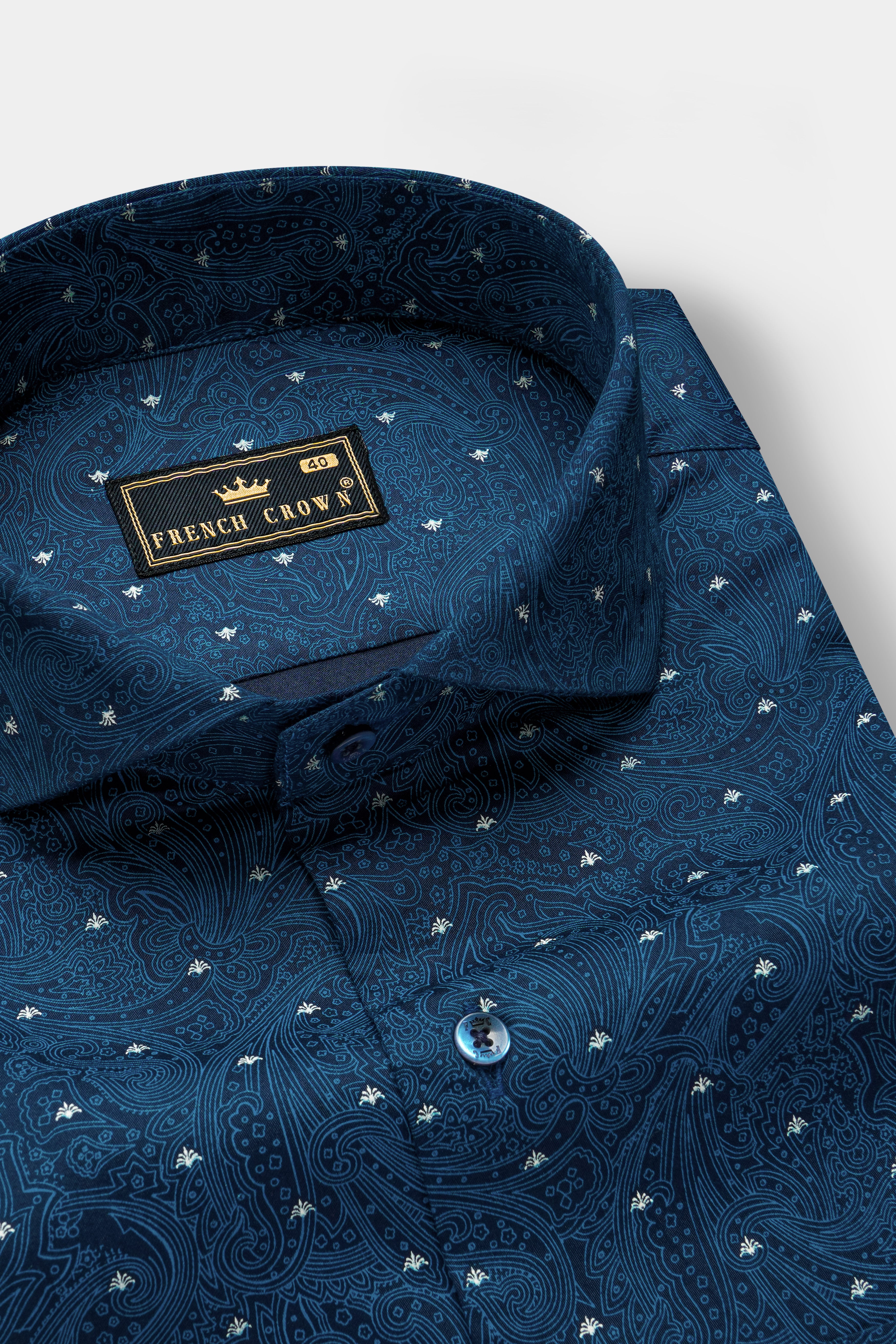 CelesteGlow-Downriver Blue Printed Subtle Sheen Super Soft Premium Cotton Shirt 13270-CA-BLE-38, 13270-CA-BLE-H-38, 13270-CA-BLE-39, 13270-CA-BLE-H-39, 13270-CA-BLE-40, 13270-CA-BLE-H-40, 13270-CA-BLE-42, 13270-CA-BLE-H-42, 13270-CA-BLE-44, 13270-CA-BLE-H-44, 13270-CA-BLE-46, 13270-CA-BLE-H-46, 13270-CA-BLE-48, 13270-CA-BLE-H-48, 13270-CA-BLE-50, 13270-CA-BLE-H-50, 13270-CA-BLE-52, 13270-CA-BLE-H-52