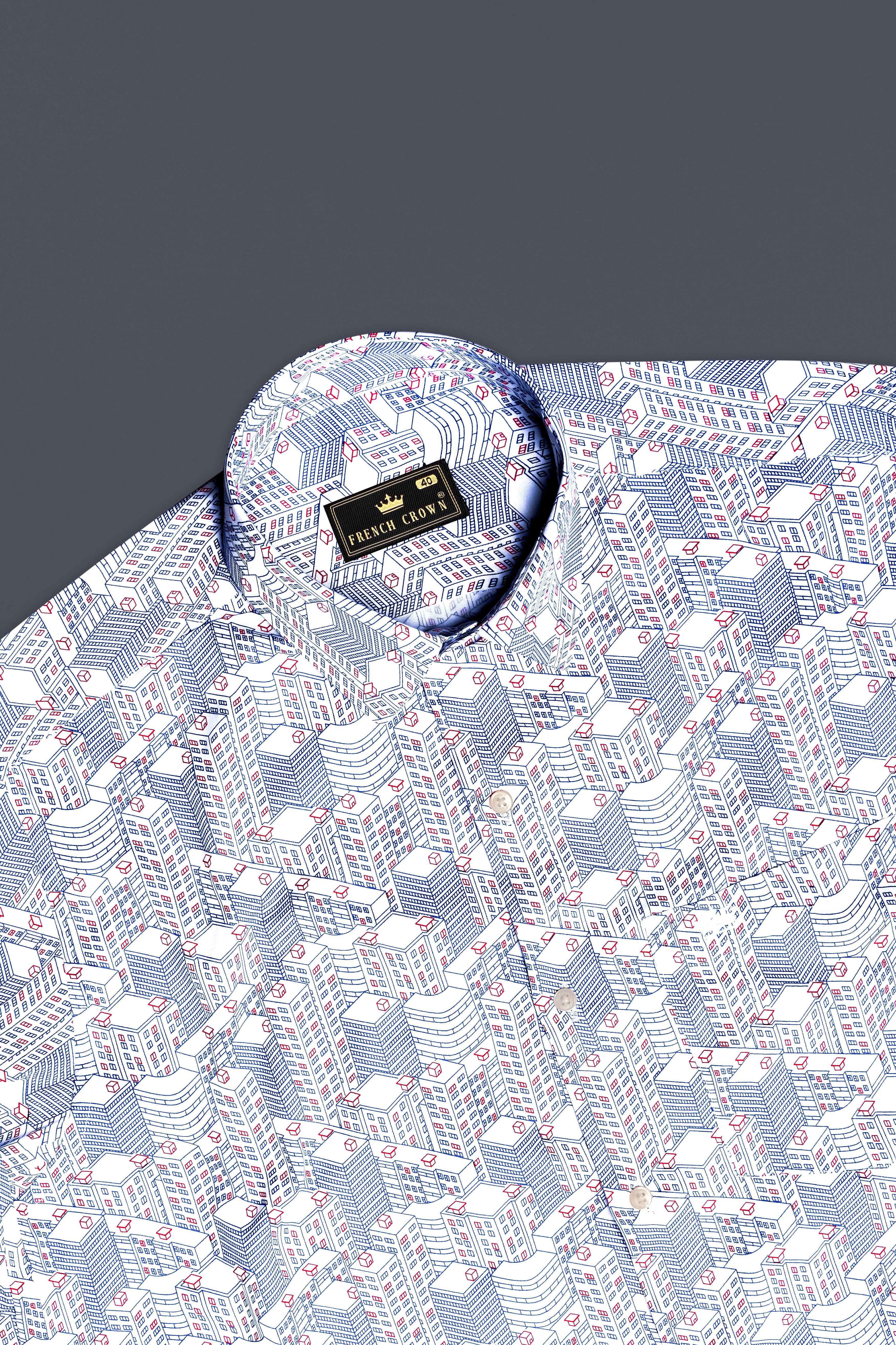 Breezy Blue-Stratos And Bright White Printed Subtle Sheen Super Soft Premium Cotton Semi Formal Shirt 13300-38, 13300-H-38, 13300-39, 13300-H-39, 13300-40, 13300-H-40, 13300-42, 13300-H-42, 13300-44, 13300-H-44, 13300-46, 13300-H-46, 13300-48, 13300-H-48, 13300-50, 13300-H-50, 13300-52, 13300-H-52