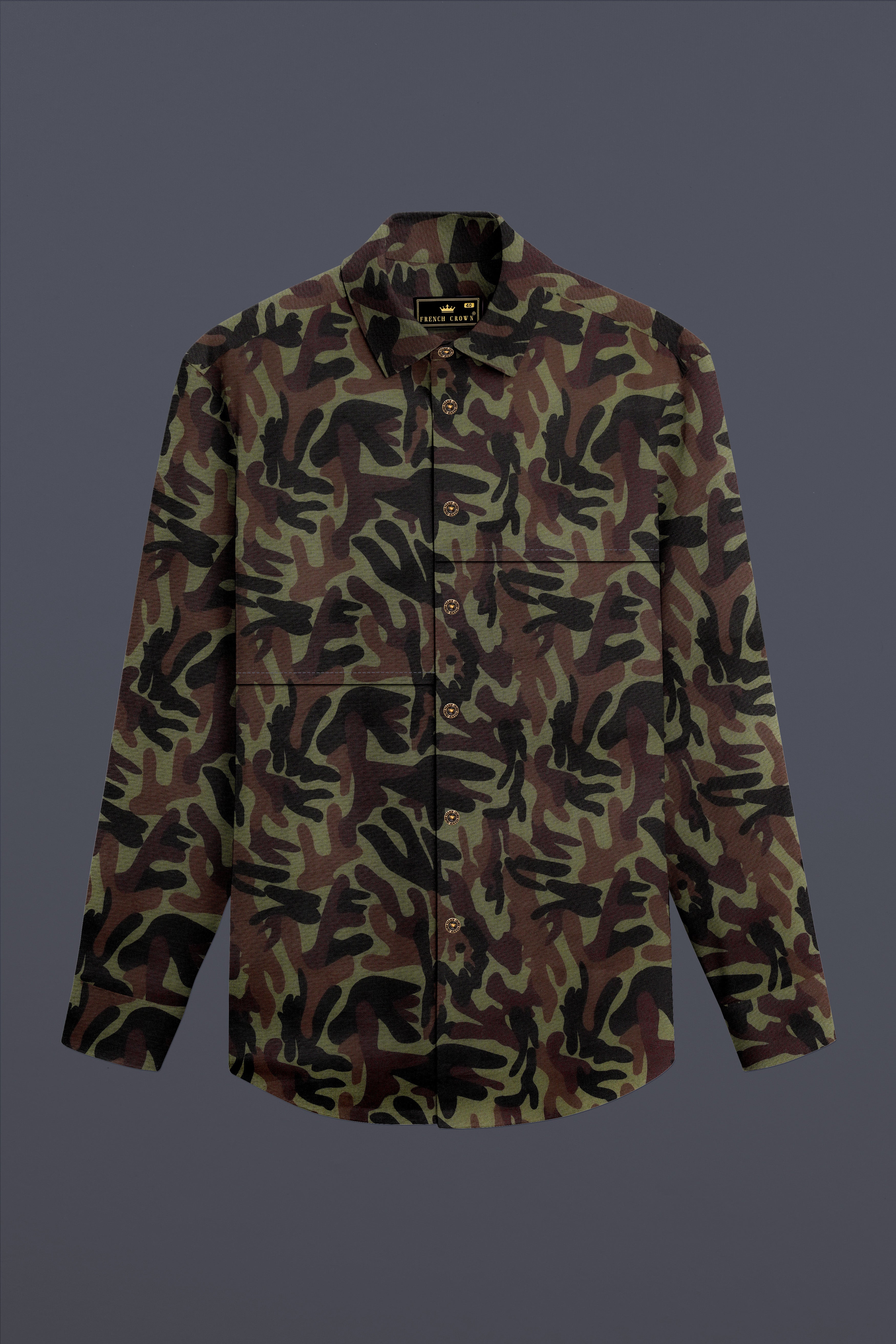 Camouflage-Finch Green And Taupe Brown Military Printed Oxford Premium Cotton Casual Designer Shirt 13308-MB-NP-P356-38, 13308-MB-NP-P356-H-38, 13308-MB-NP-P356-39, 13308-MB-NP-P356-H-39, 13308-MB-NP-P356-40, 13308-MB-NP-P356-H-40, 13308-MB-NP-P356-42, 13308-MB-NP-P356-H-42, 13308-MB-NP-P356-44, 13308-MB-NP-P356-H-44, 13308-MB-NP-P356-46, 13308-MB-NP-P356-H-46, 13308-MB-NP-P356-48, 13308-MB-NP-P356-H-48, 13308-MB-NP-P356-50, 13308-MB-NP-P356-H-50, 13308-MB-NP-P356-52, 13308-MB-NP-P356-H-52