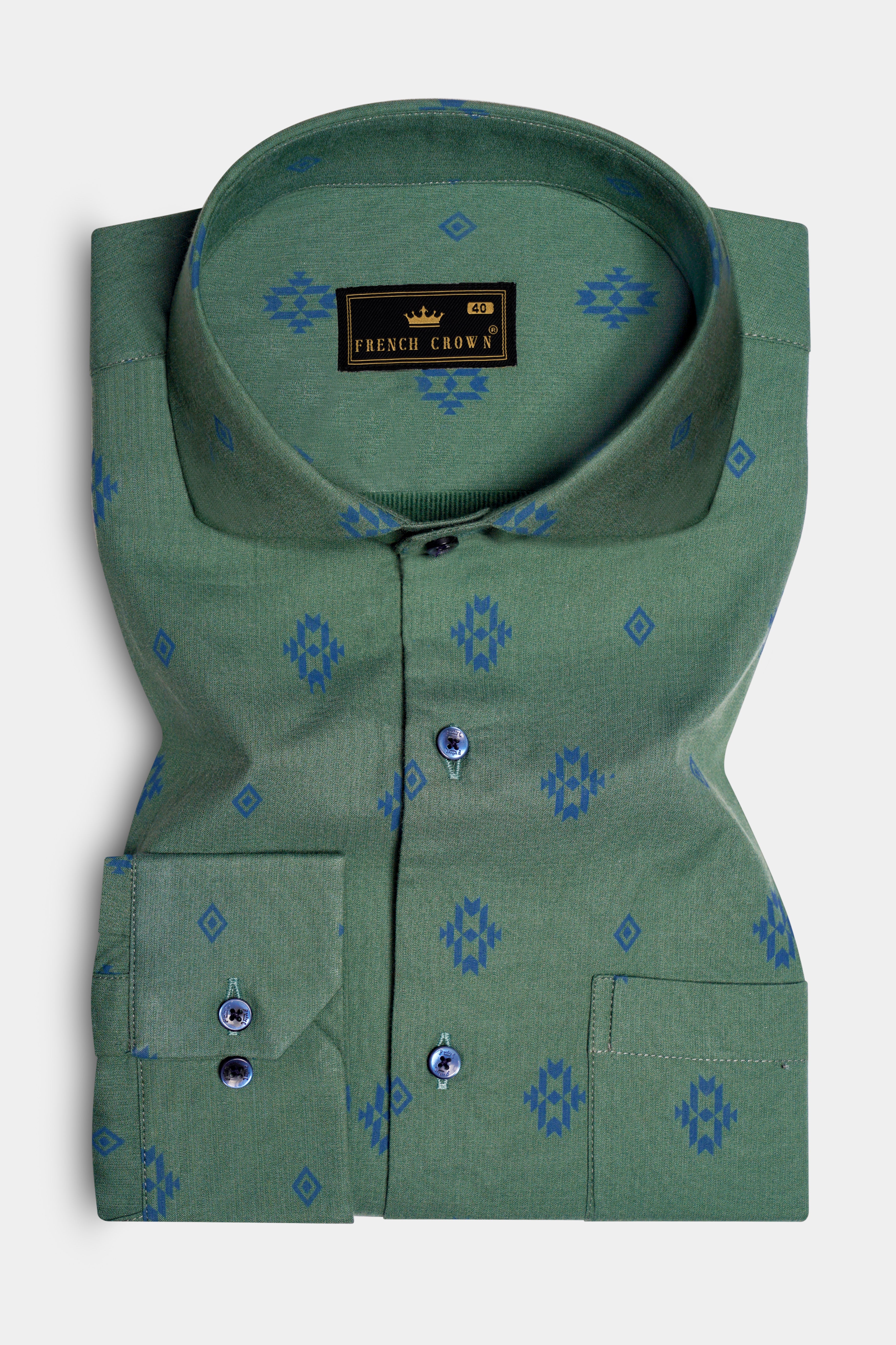 Timber-Hazel Green Printed Premium Cotton Corduroy Casual Shirt 13327-CA-BLE-38, 13327-CA-BLE-H-38, 13327-CA-BLE-39, 13327-CA-BLE-H-39, 13327-CA-BLE-40, 13327-CA-BLE-H-40, 13327-CA-BLE-42, 13327-CA-BLE-H-42, 13327-CA-BLE-44, 13327-CA-BLE-H-44, 13327-CA-BLE-46, 13327-CA-BLE-H-46, 13327-CA-BLE-48, 13327-CA-BLE-H-48, 13327-CA-BLE-50, 13327-CA-BLE-H-50, 13327-CA-BLE-52, 13327-CA-BLE-H-52