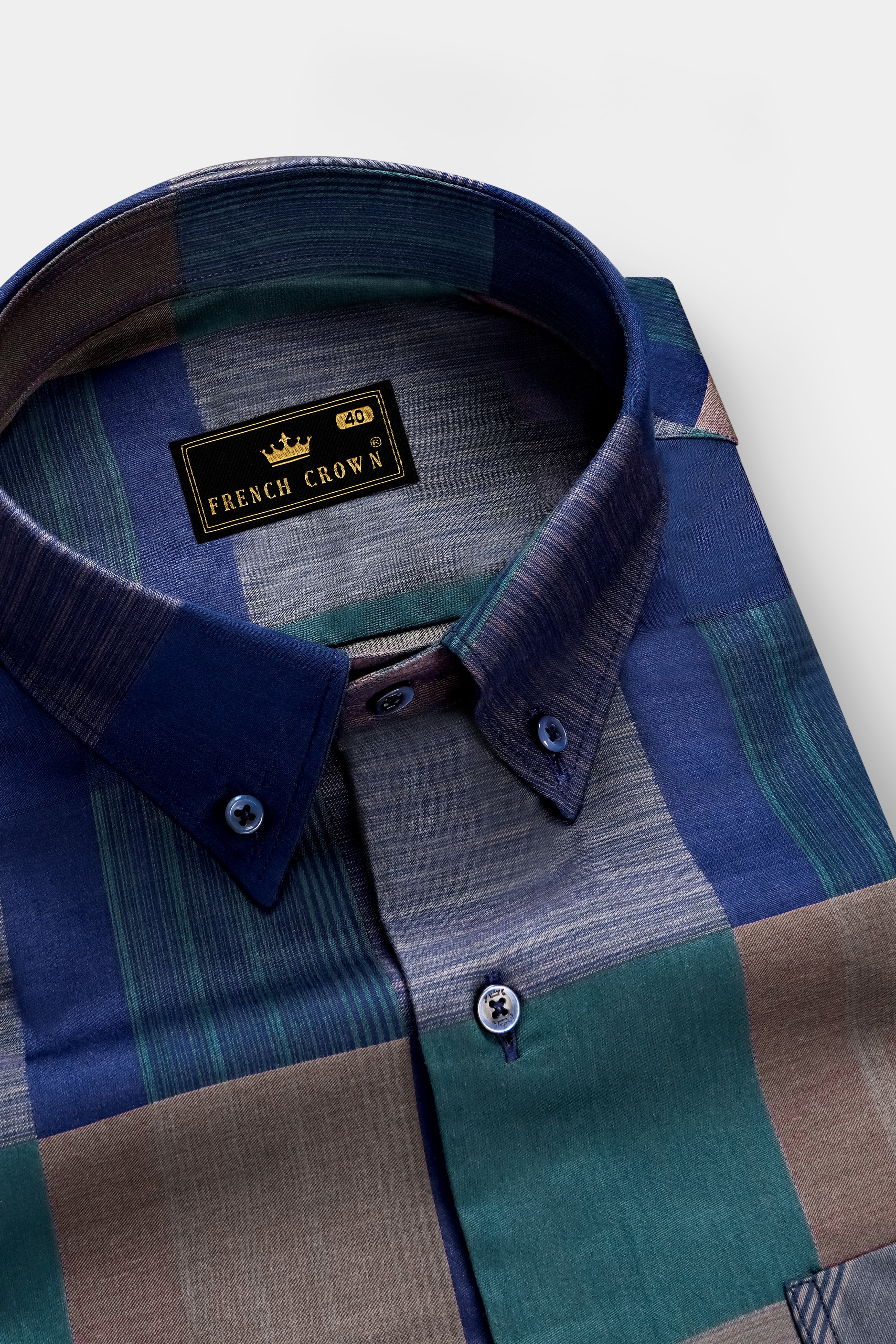 Emerald Sky-Zodiac Blue And William Green Plaid Jacquard Textured Premium Cotton Dress Shirt 13372-BD-BLE-38, 13372-BD-BLE-H-38, 13372-BD-BLE-39, 13372-BD-BLE-H-39, 13372-BD-BLE-40, 13372-BD-BLE-H-40, 13372-BD-BLE-42, 13372-BD-BLE-H-42, 13372-BD-BLE-44, 13372-BD-BLE-H-44, 13372-BD-BLE-46, 13372-BD-BLE-H-46, 13372-BD-BLE-48, 13372-BD-BLE-H-48, 13372-BD-BLE-50, 13372-BD-BLE-H-50, 13372-BD-BLE-52, 13372-BD-BLE-H-52