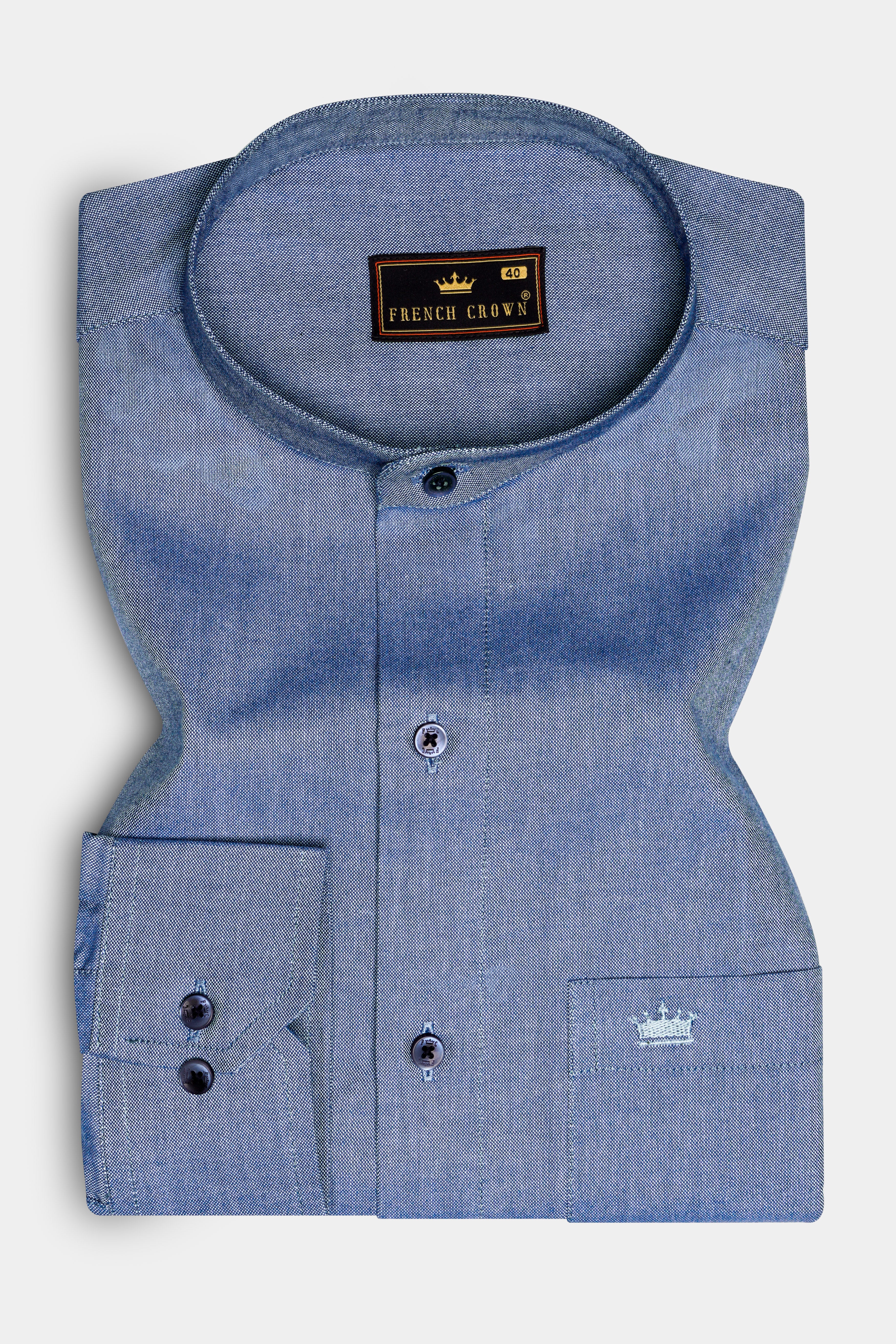 Ocean-Fiord Blue Solid Oxford Premium Cotton Casual Shirt 13388-M-BLE-38, 13388-M-BLE-H-38, 13388-M-BLE-39, 13388-M-BLE-H-39, 13388-M-BLE-40, 13388-M-BLE-H-40, 13388-M-BLE-42, 13388-M-BLE-H-42, 13388-M-BLE-44, 13388-M-BLE-H-44, 13388-M-BLE-46, 13388-M-BLE-H-46, 13388-M-BLE-48, 13388-M-BLE-H-48, 13388-M-BLE-50, 13388-M-BLE-H-50, 13388-M-BLE-52, 13388-M-BLE-H-52