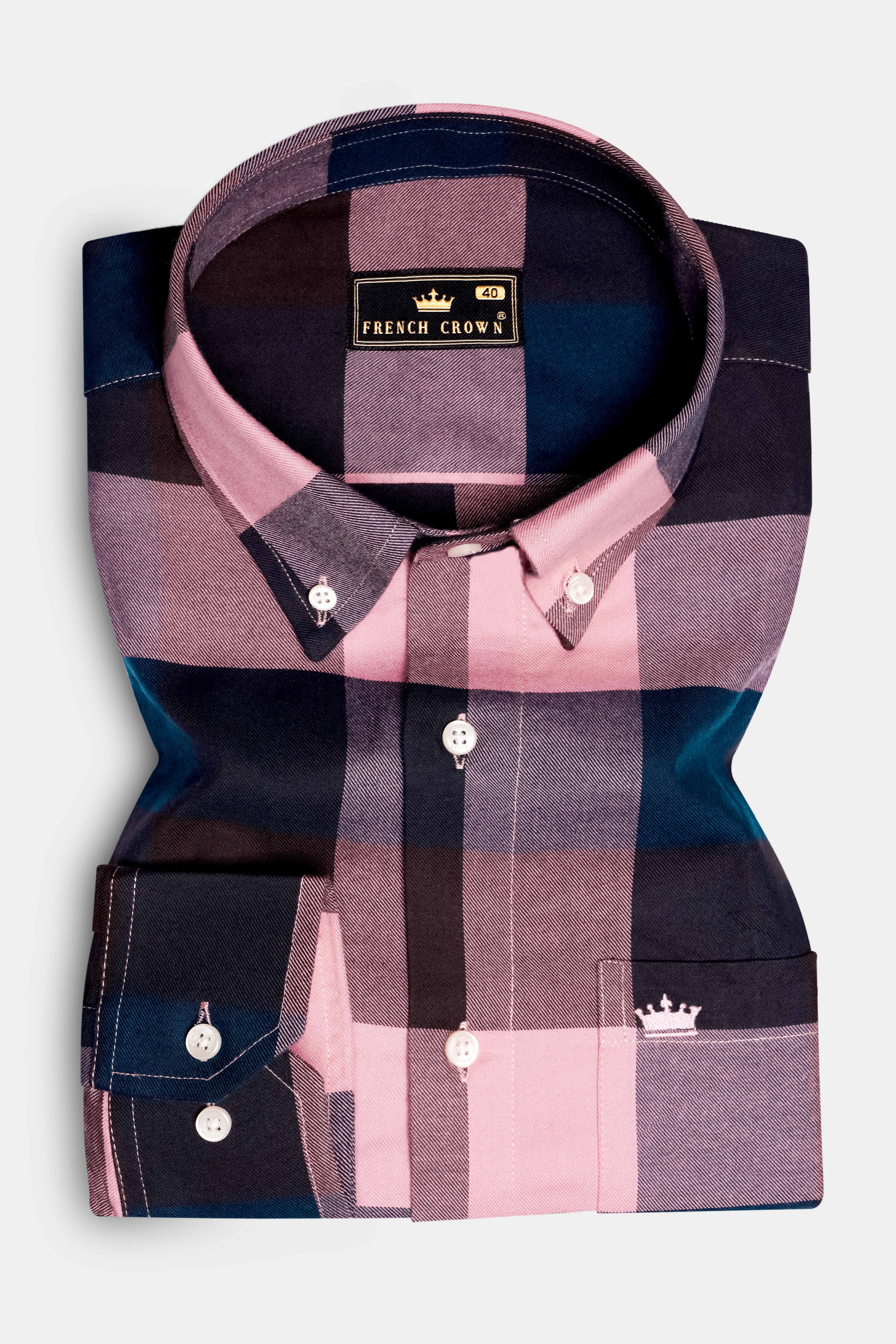 Twilight-Rose Fog Pink And Daintree Blue Plaid Flannel Cotton Casual Shirt 13399-BD-38, 13399-BD-H-38, 13399-BD-39, 13399-BD-H-39, 13399-BD-40, 13399-BD-H-40, 13399-BD-42, 13399-BD-H-42, 13399-BD-44, 13399-BD-H-44, 13399-BD-46, 13399-BD-H-46, 13399-BD-48, 13399-BD-H-48, 13399-BD-50, 13399-BD-H-50, 13399-BD-52, 13399-BD-H-52