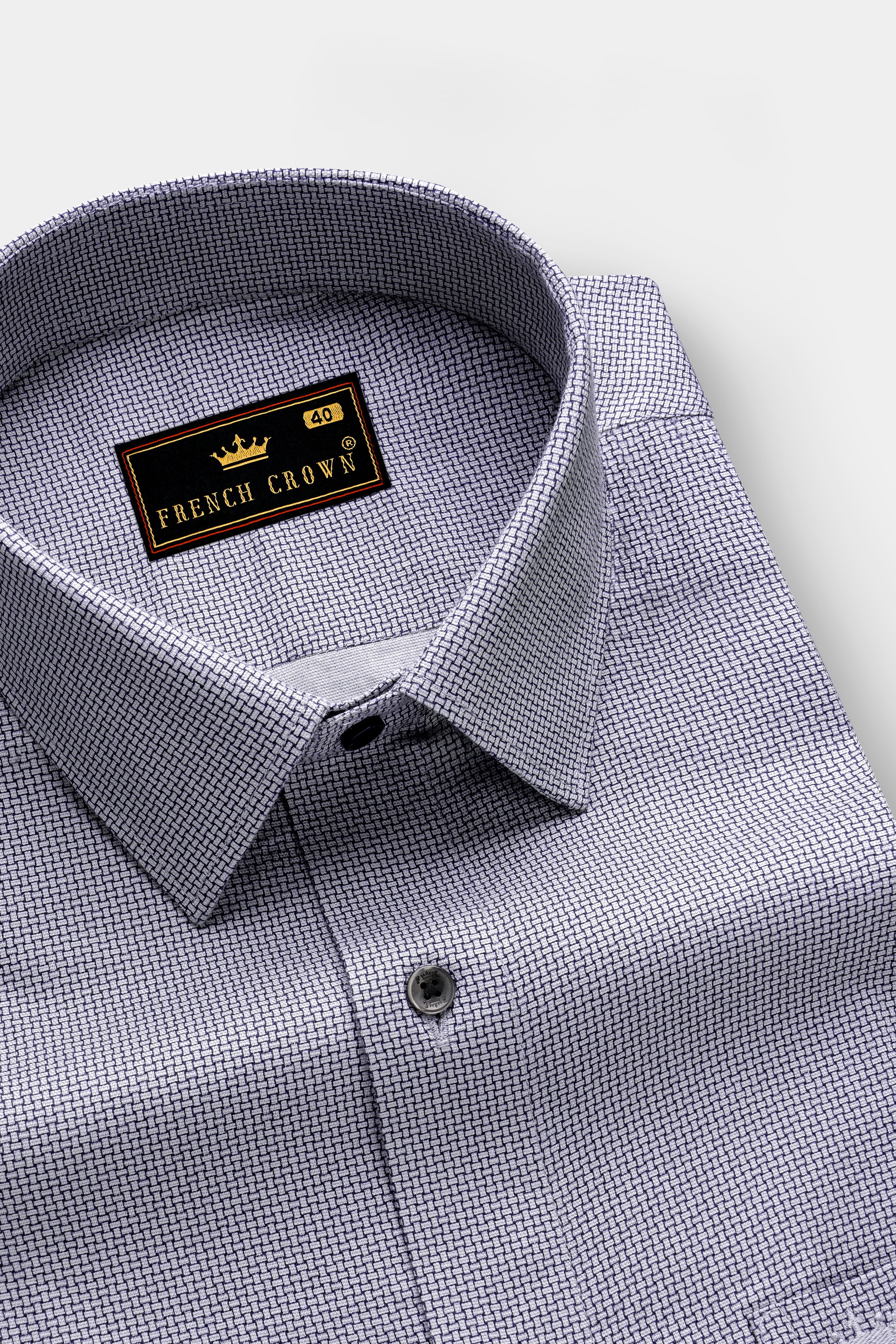 Iron Mist-Storm Gray Printed Dobby Textured Premium Giza Cotton Dress Shirt 13410-BLK-38, 13410-BLK-H-38, 13410-BLK-39, 13410-BLK-H-39, 13410-BLK-40, 13410-BLK-H-40, 13410-BLK-42, 13410-BLK-H-42, 13410-BLK-44, 13410-BLK-H-44, 13410-BLK-46, 13410-BLK-H-46, 13410-BLK-48, 13410-BLK-H-48, 13410-BLK-50, 13410-BLK-H-50, 13410-BLK-52, 13410-BLK-H-52