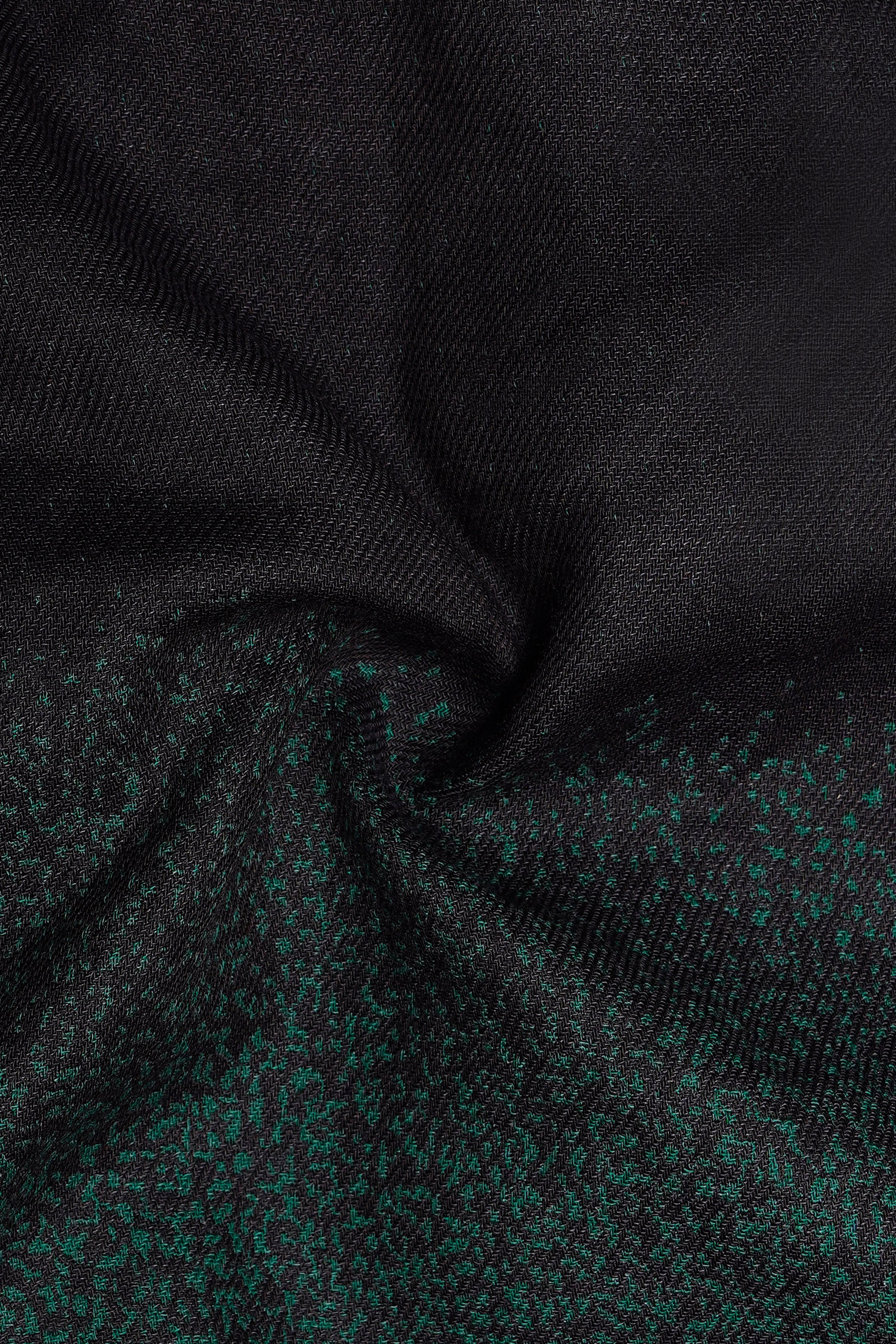 Verdant Echo-Zucchini Green Printed Oxford Premium Cotton Casual Designer Shirt