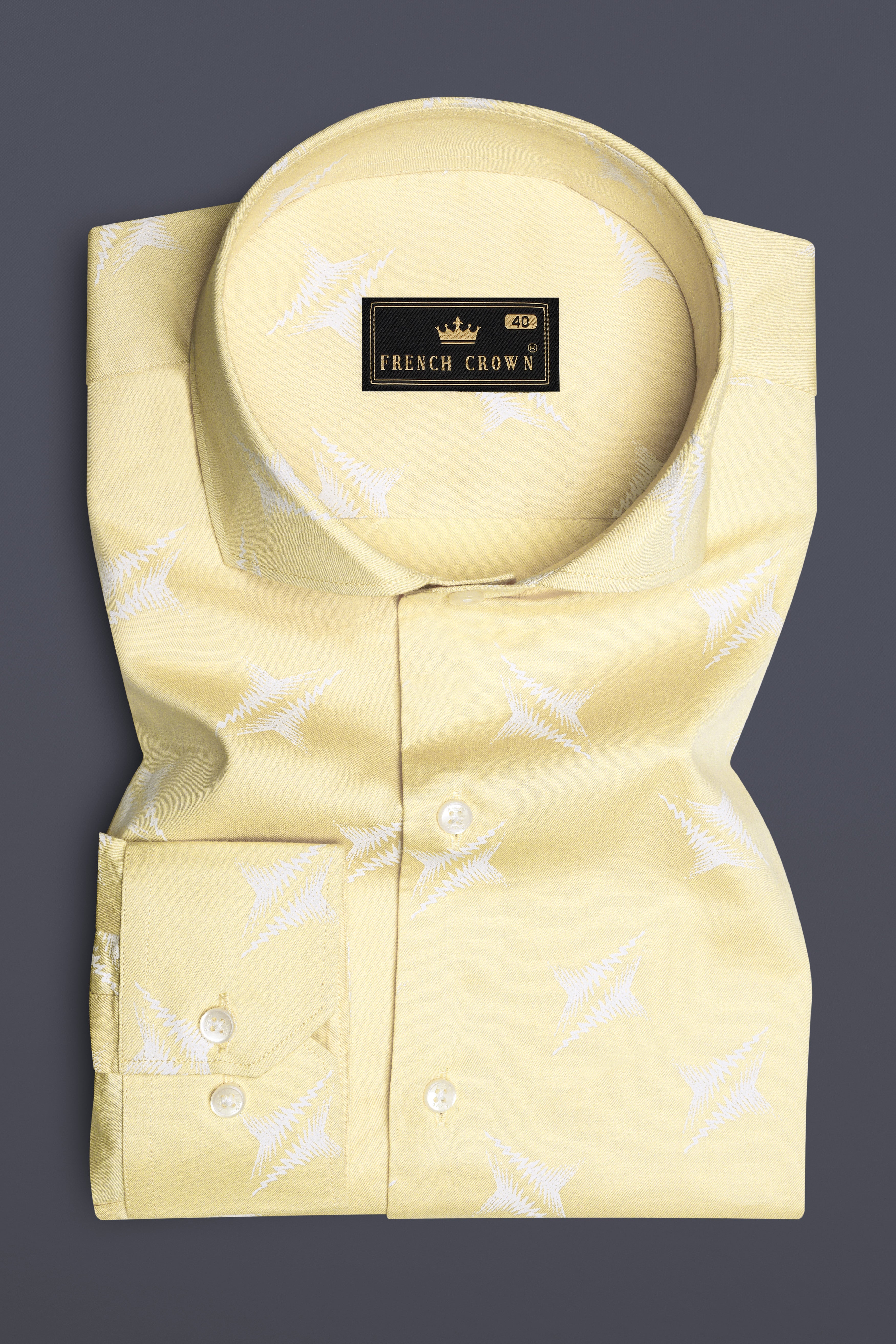 Rob Roy Brown with Nickel Gray and White Twill Premium Cotton Designer Shirt