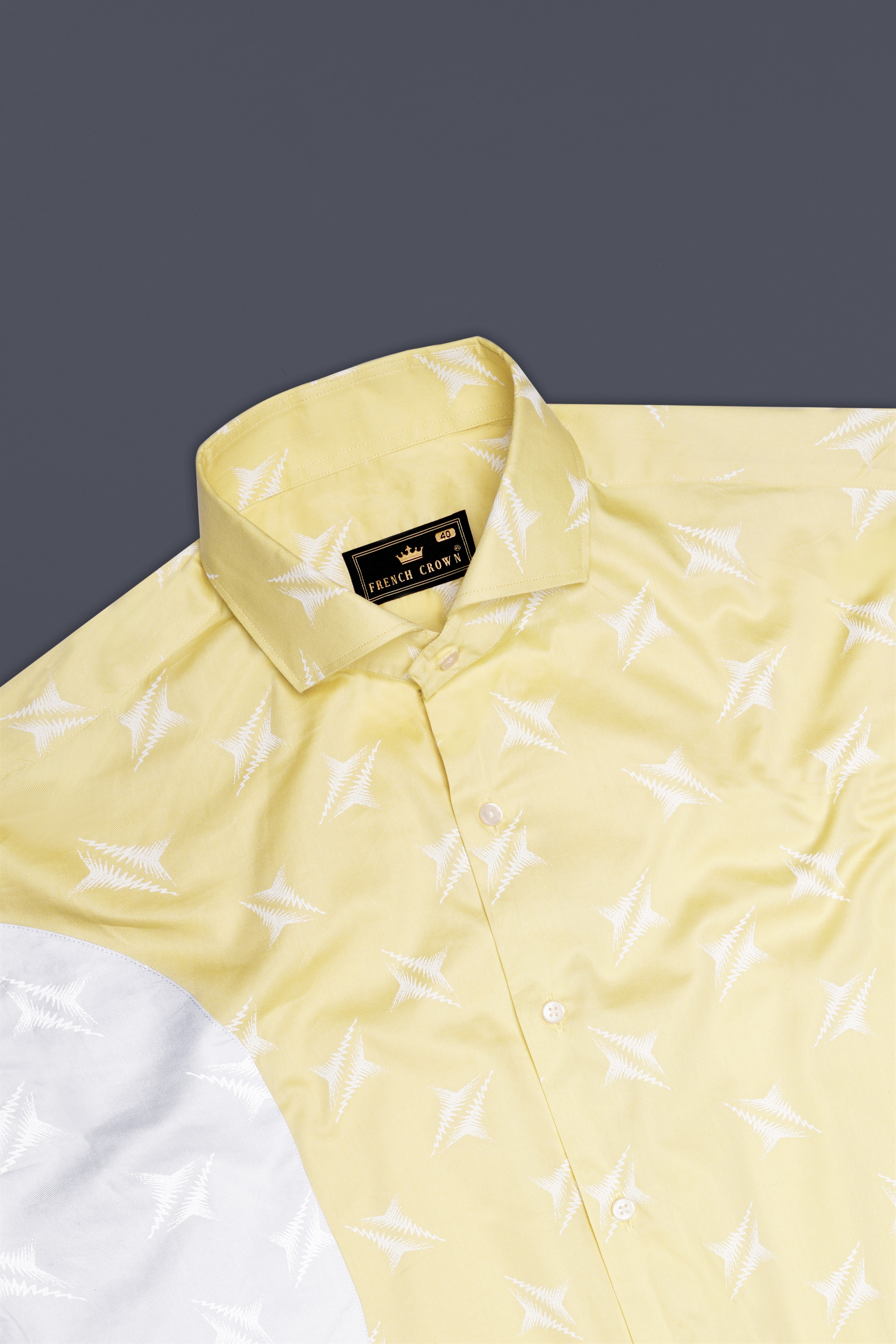 Rob Roy Brown with Nickel Gray and White Twill Premium Cotton Designer Shirt