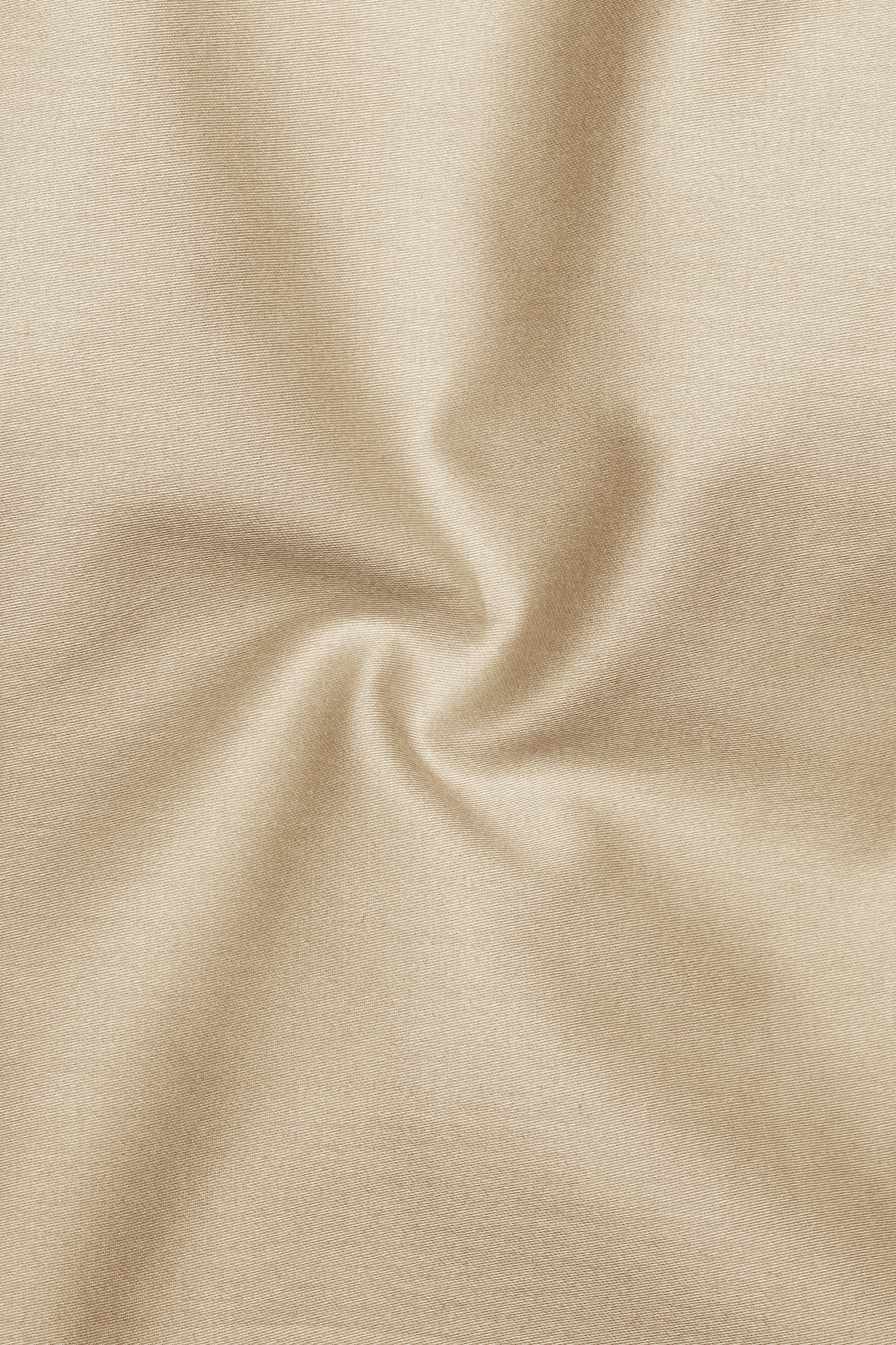 Vanilla-Almond Cream Subtle Sheen Super Soft Premium Cotton Semi Formal Mandarin Collar Shirt