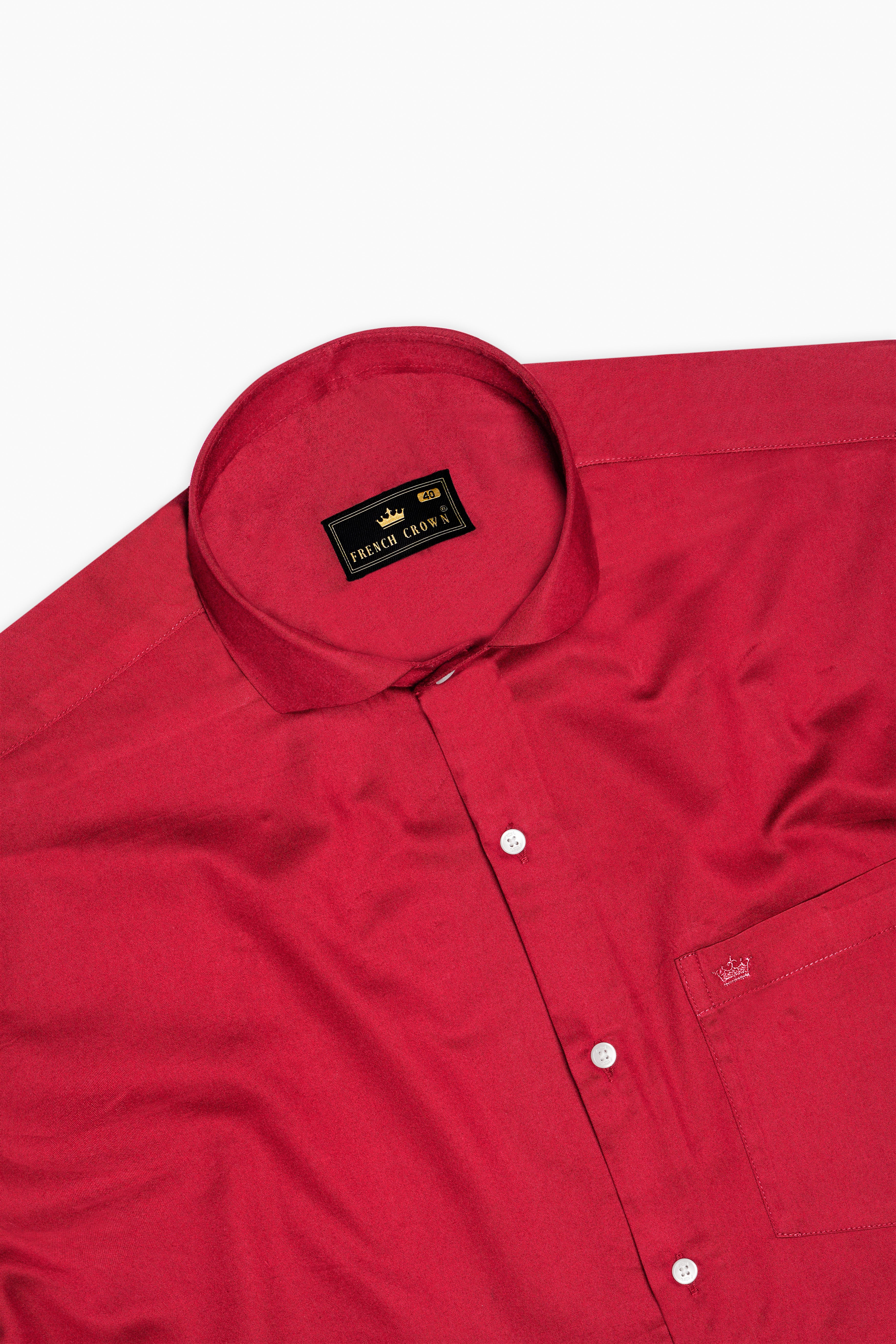 Venetian Rouge-Cardinal Red Subtle Sheen Super Soft Premium Cotton Cut Away Collar Dress Shirt 13595-CA-38, 13595-CA-H-38, 13595-CA-39, 13595-CA-H-39, 13595-CA-40, 13595-CA-H-40, 13595-CA-42, 13595-CA-H-42, 13595-CA-44, 13595-CA-H-44, 13595-CA-46, 13595-CA-H-46, 13595-CA-48, 13595-CA-H-48, 13595-CA-50, 13595-CA-H-50, 13595-CA-52, 13595-CA-H-52