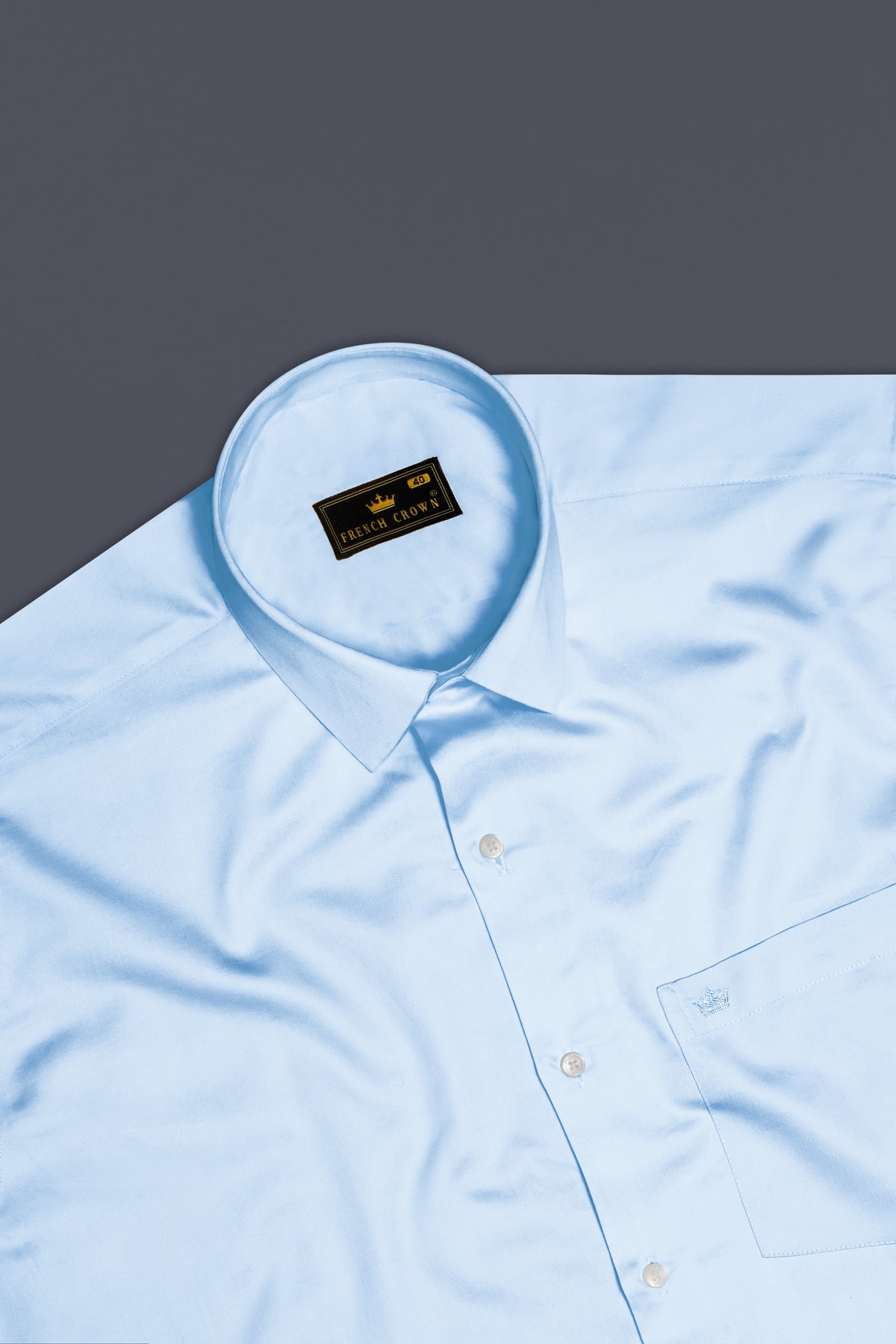 Serene Sky-Periwinkle Blue Solid Subtle Sheen Super Soft Premium Cotton Dress Shirt 13644-38, 13644-H-38, 13644-39, 13644-H-39, 13644-40, 13644-H-40, 13644-42, 13644-H-42, 13644-44, 13644-H-44, 13644-46, 13644-H-46, 13644-48, 13644-H-48, 13644-50, 13644-H-50, 13644-52, 13644-H-52