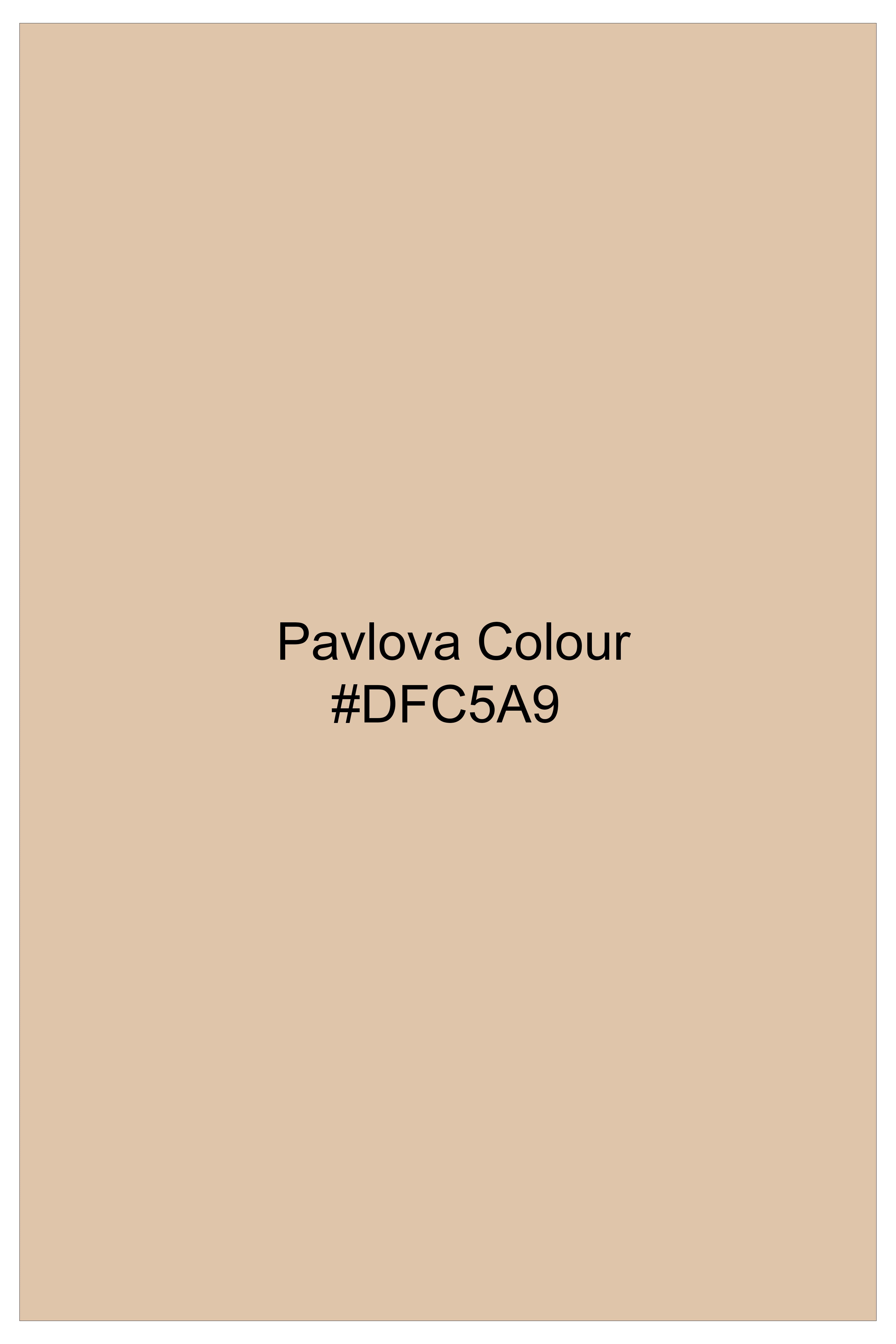 Lustiva-Pavlova Cream Jacquard Textured Premium Cotton Dress Shirt