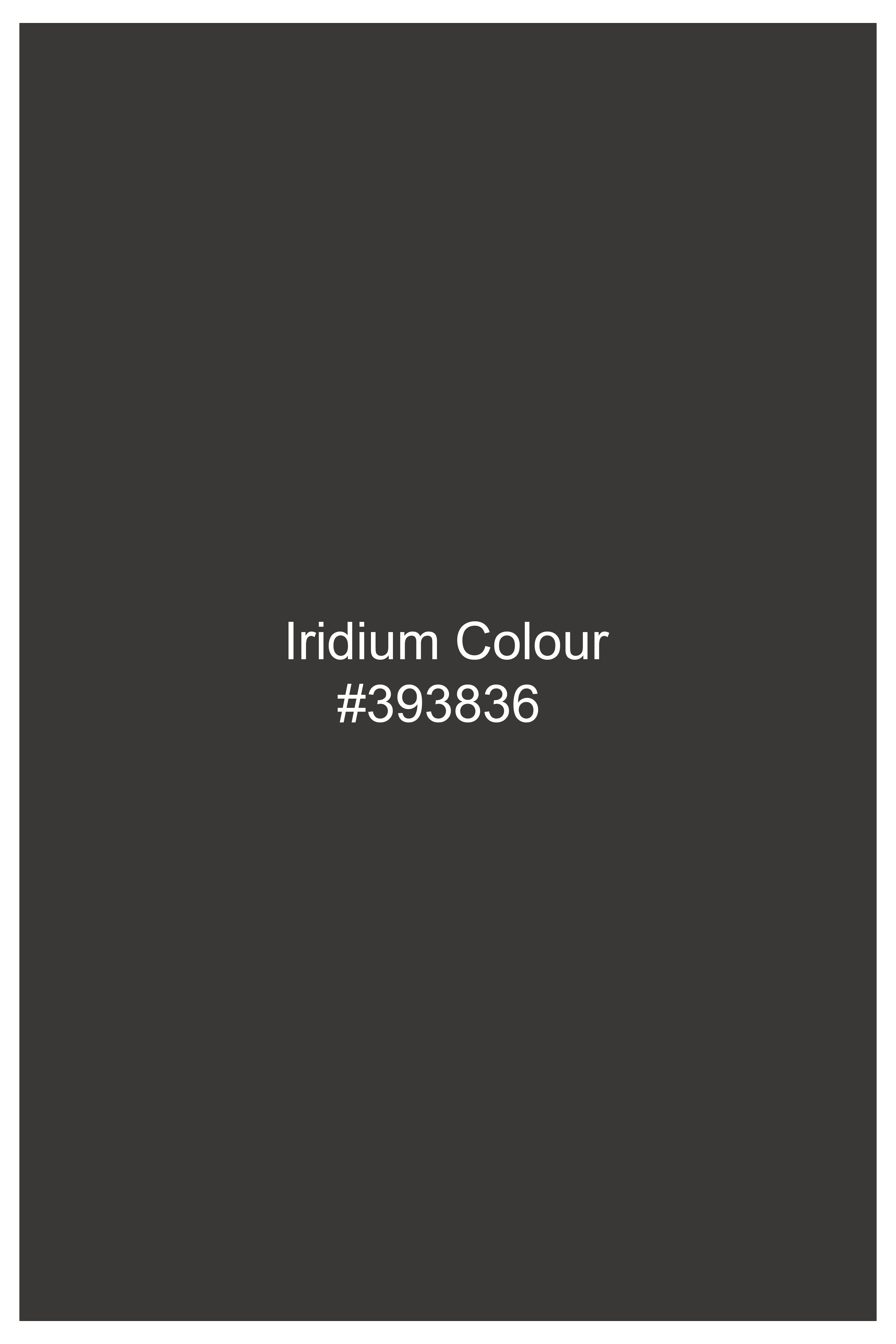 Iridium Gray Plaid Premium Cotton Bomber Jacket