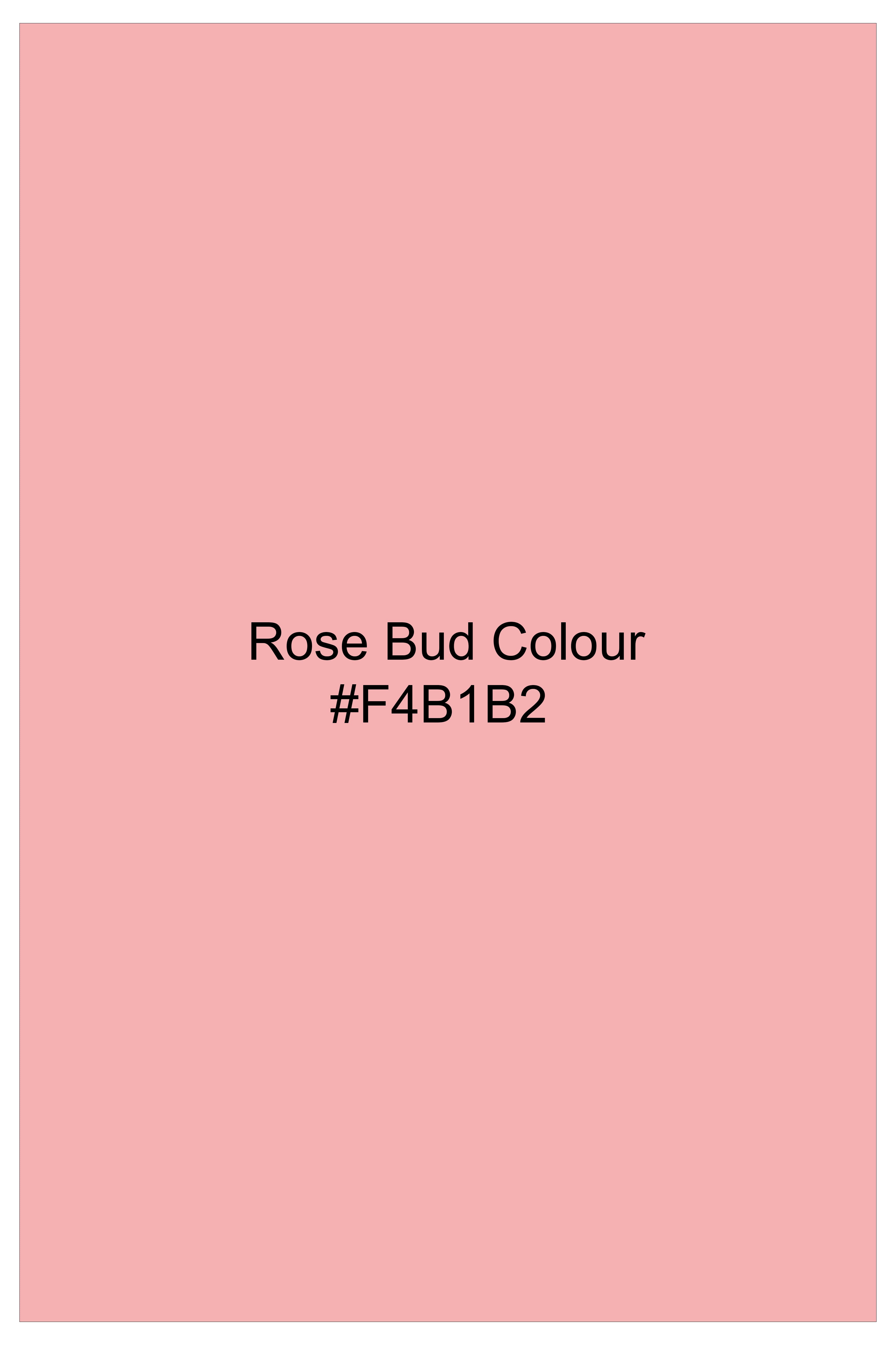 Rose Bud Pink Printed Premium Cotton Bomber Jacket