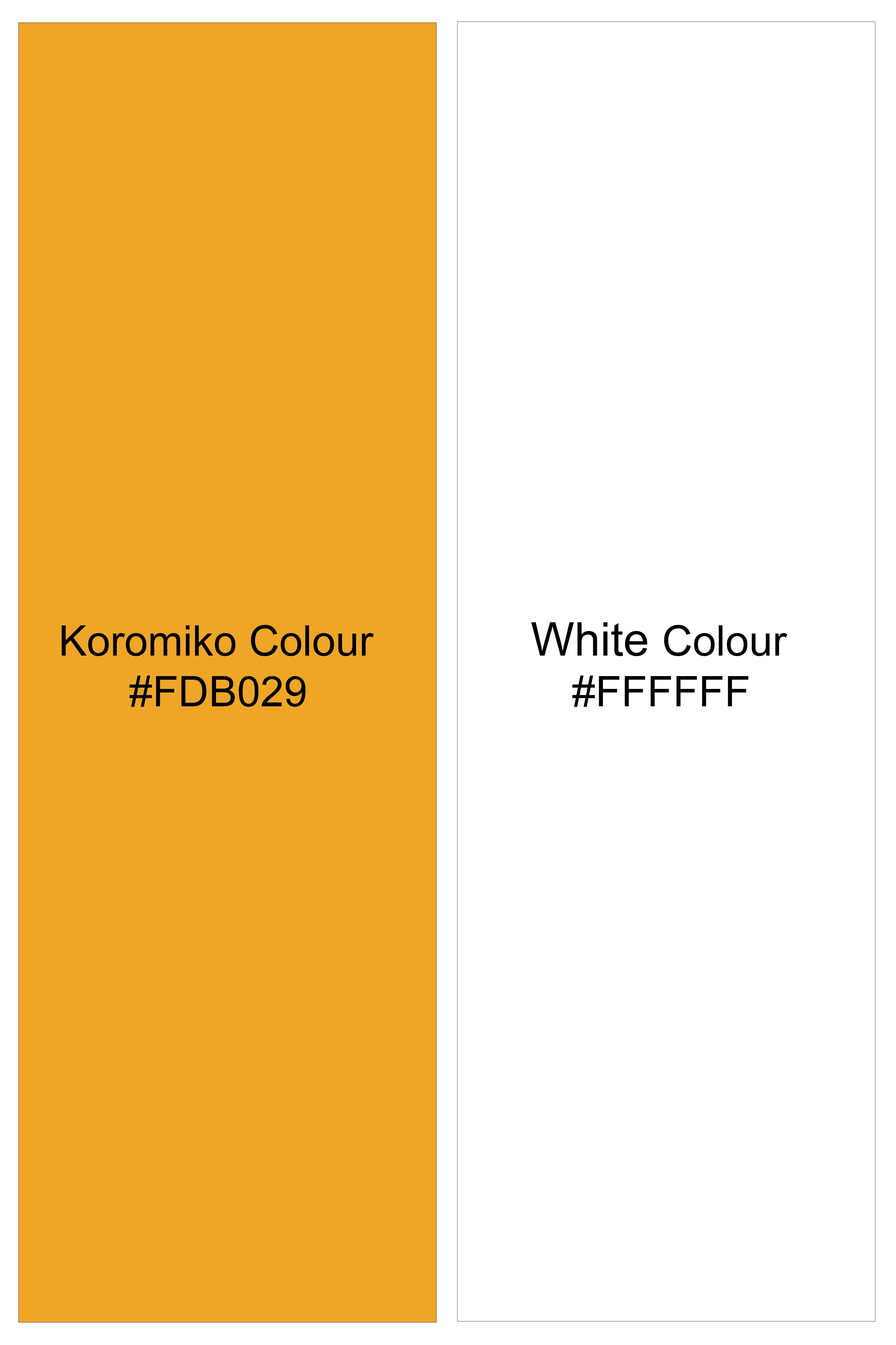 Koromiko Yellow And Bright White Striped Subtle Sheen Super Soft Premium Cotton Dress Shirt