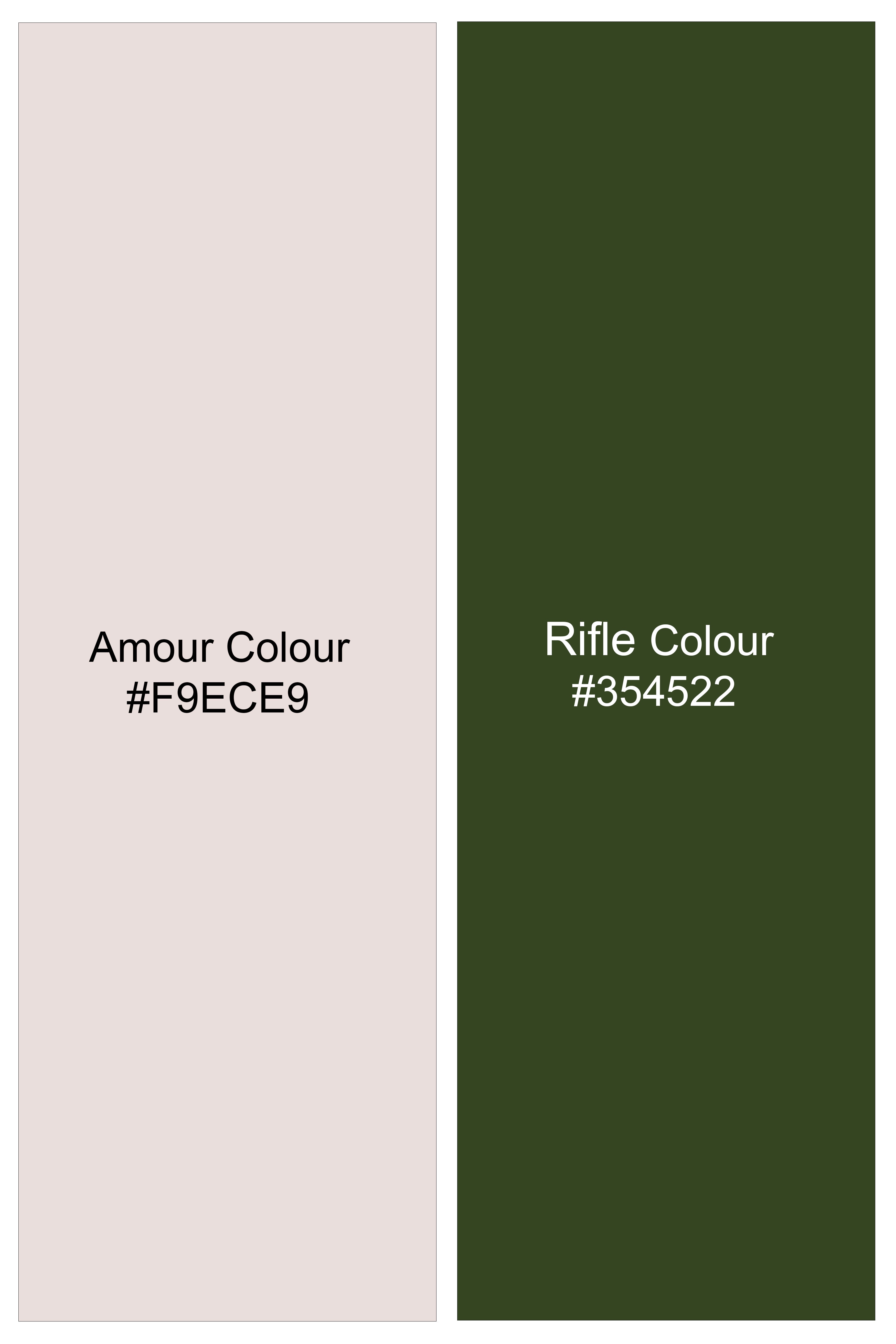 Creflora-Amour Cream And Rifle Green Floral Printed Subtle Sheen Super Soft Premium Casual Shirt