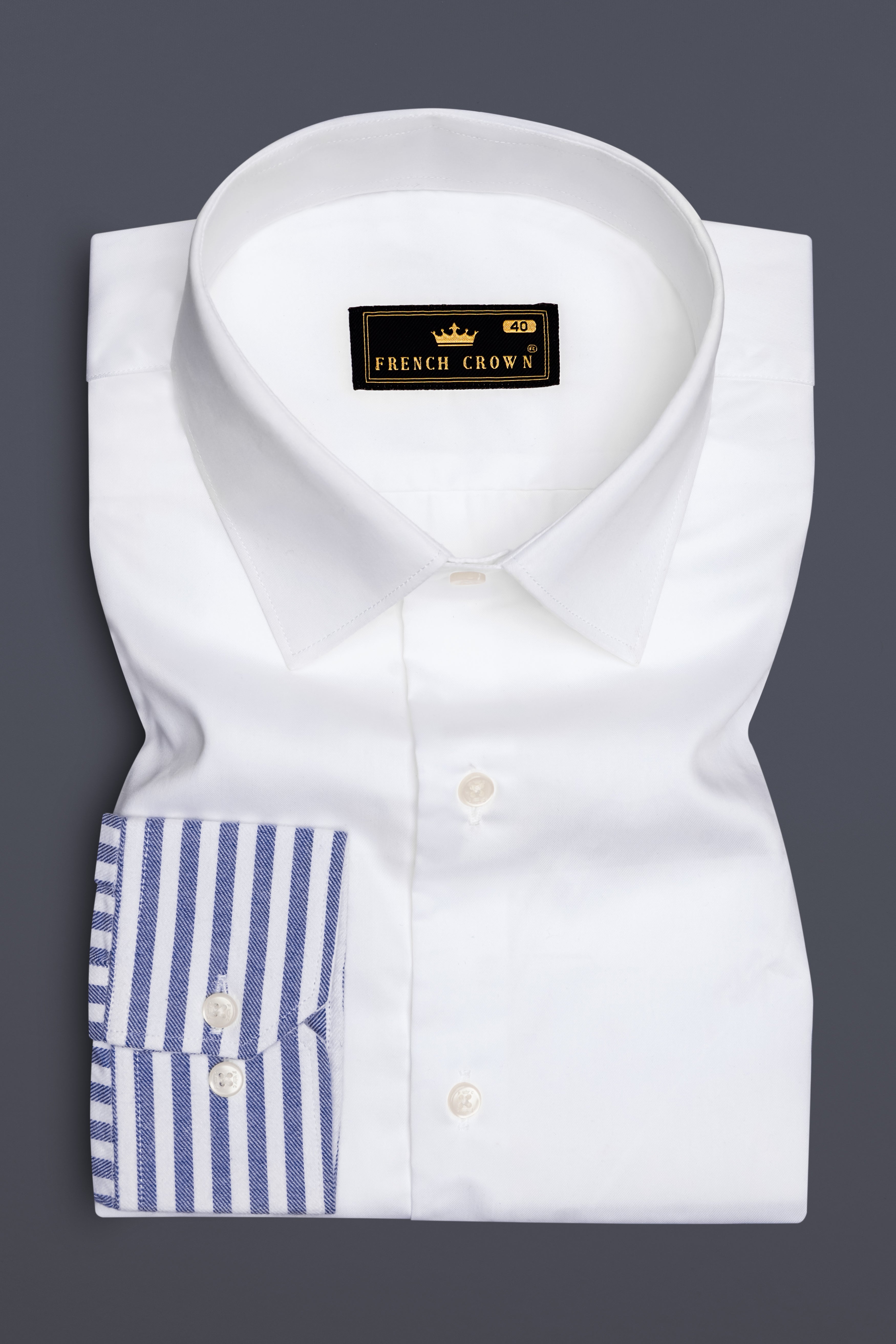 Vistone-Tealish Blue And Bright White Half Striped SuperSoft Premium Casual Designer Shirt