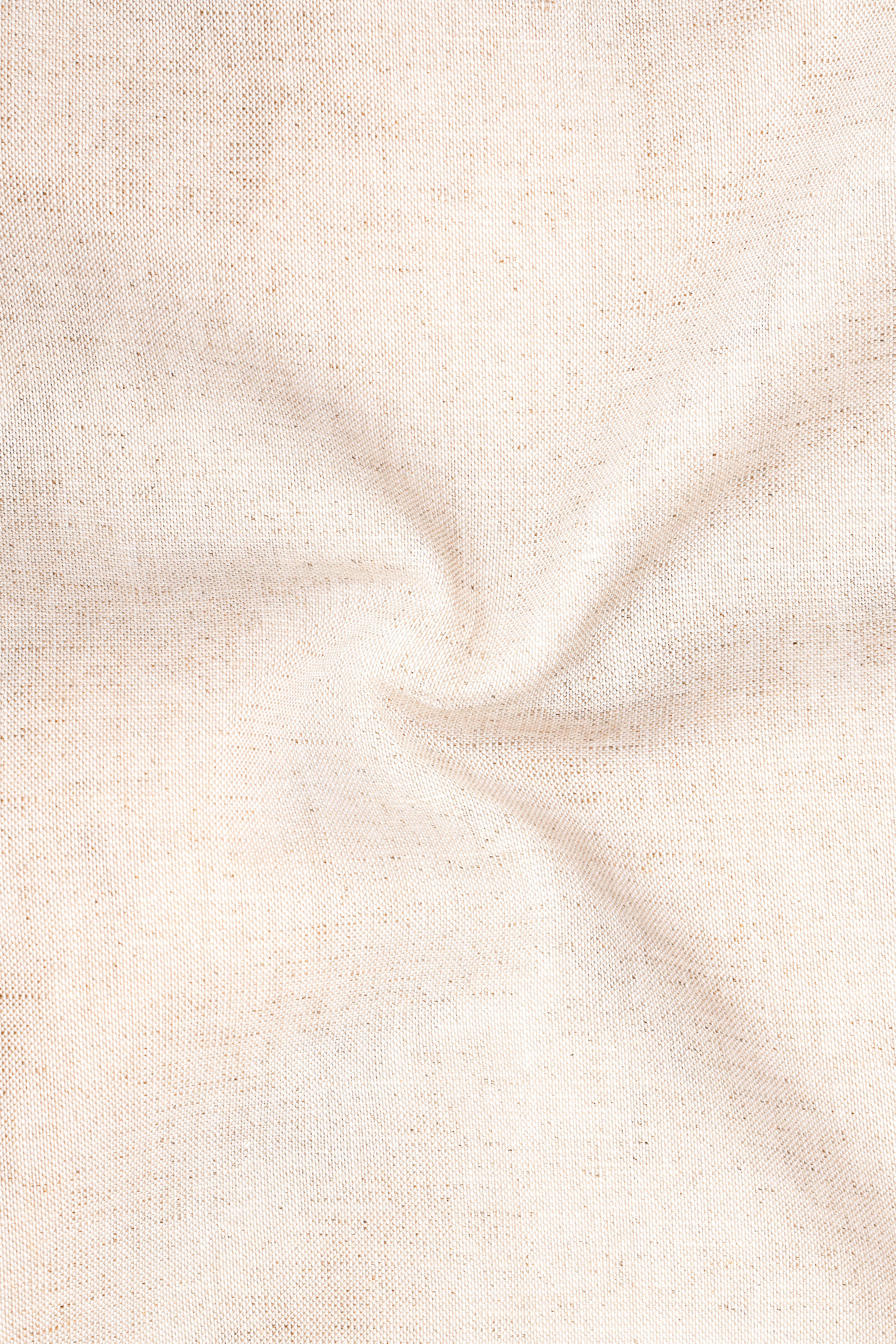Liora-Swirl Cream Luxurious Linen Dress Shirt