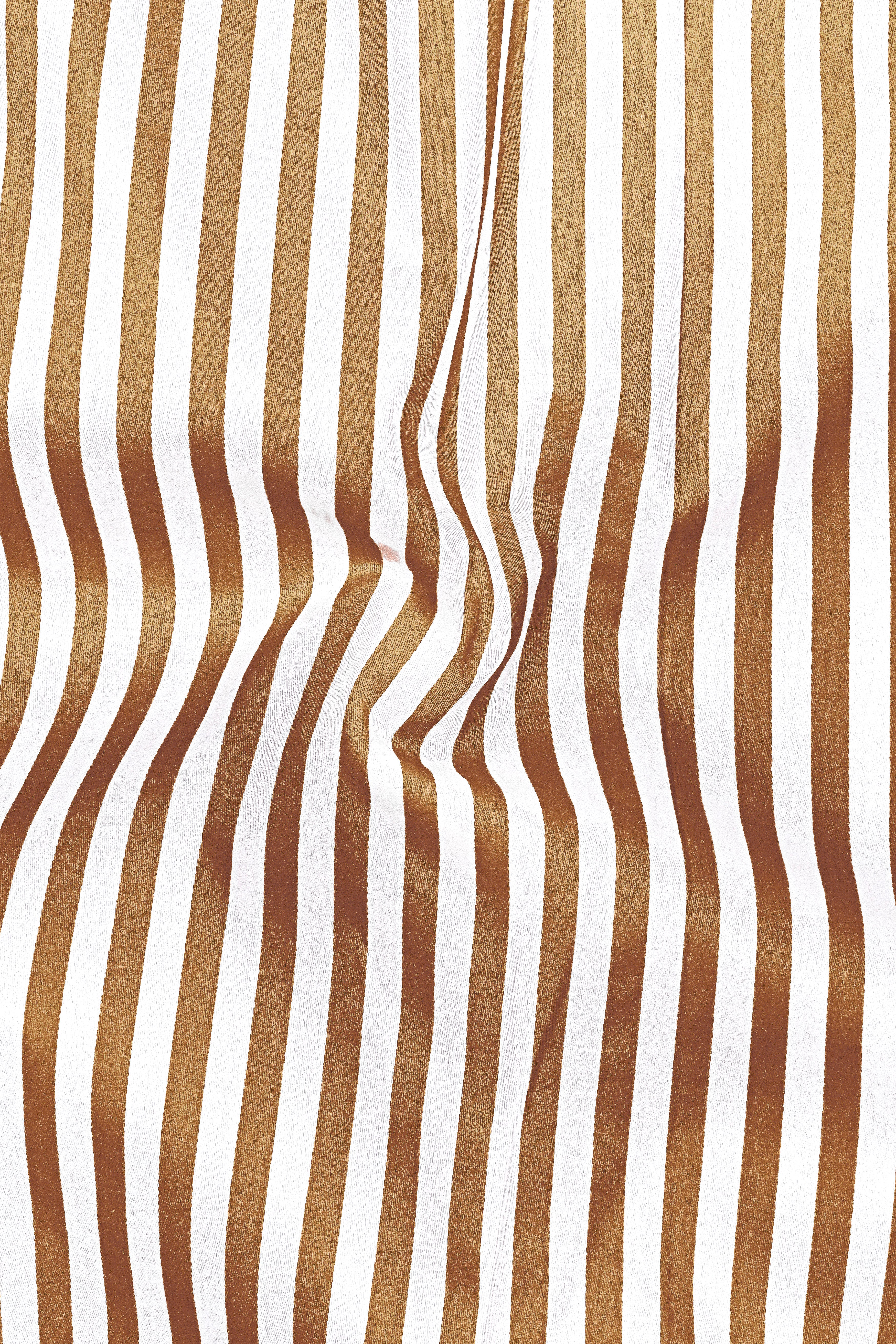 Bralisse-Tawny Brown And Bright White Striped Subtle Sheen Super Soft Premium Cotton Dress Shirt