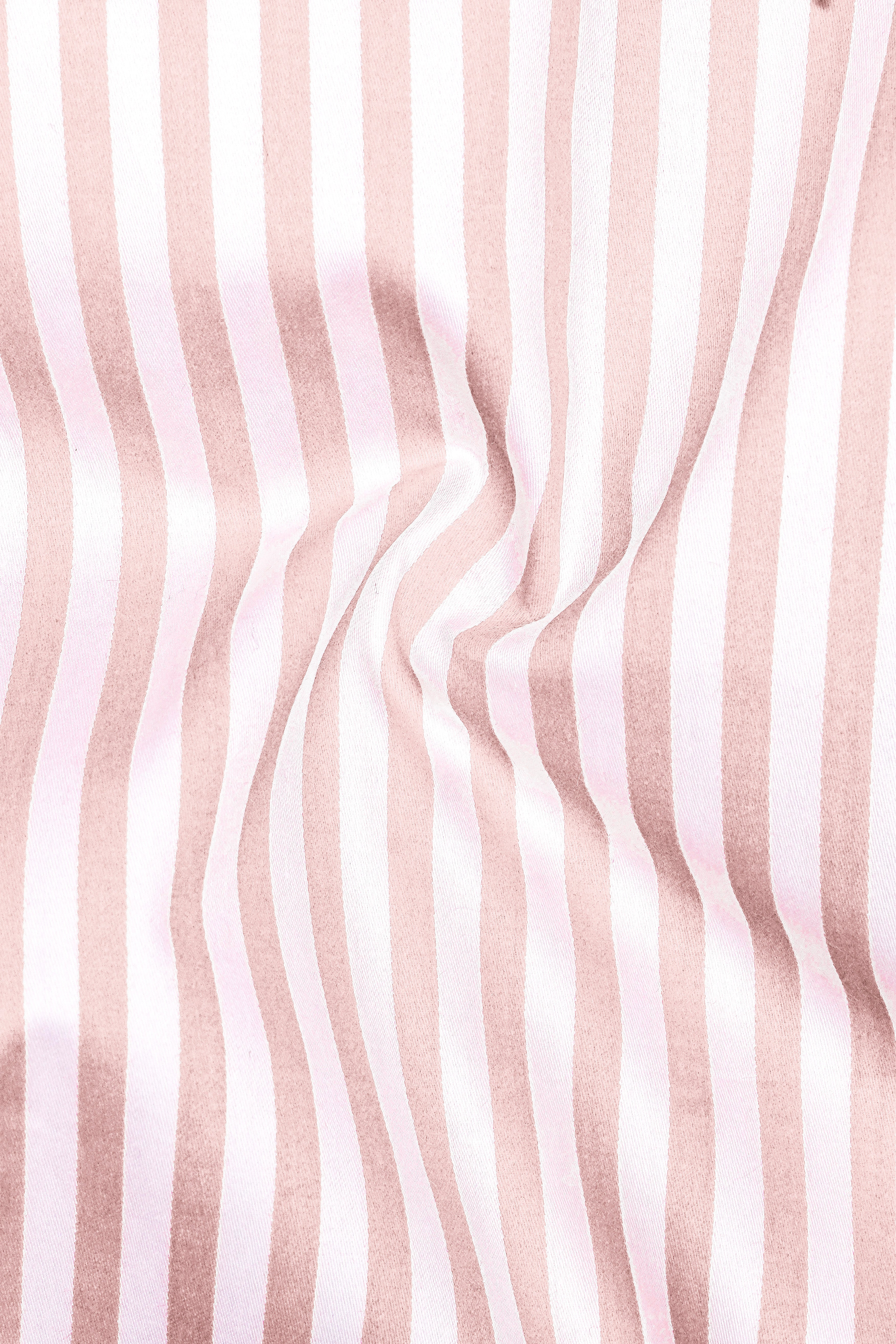 Roselure-Carousel Pink And Bright White Striped Subtle Sheen Super Soft Premium Cotton Dress Shirt