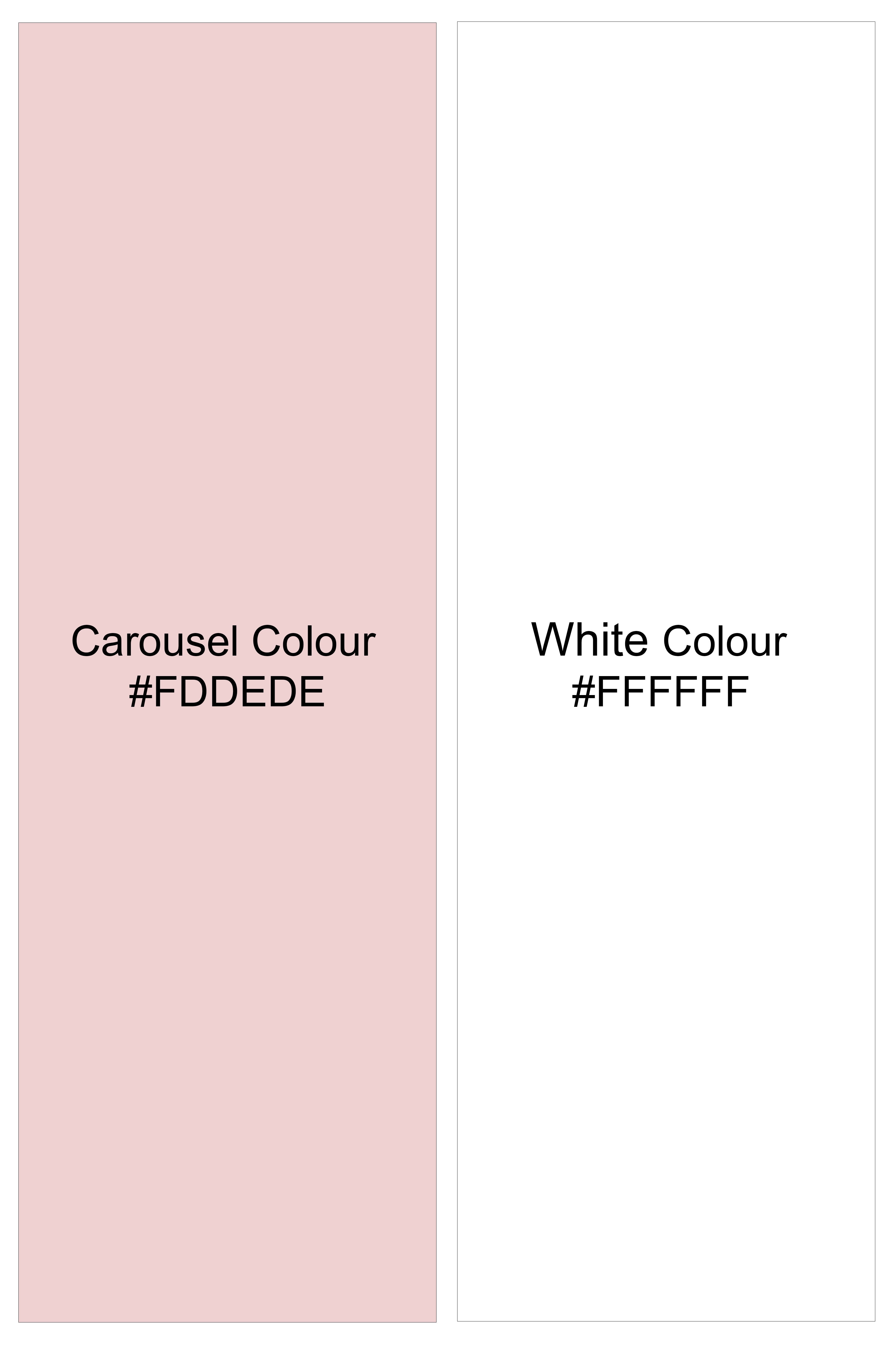 Roselure-Carousel Pink And Bright White Striped Subtle Sheen Super Soft Premium Cotton Dress Shirt