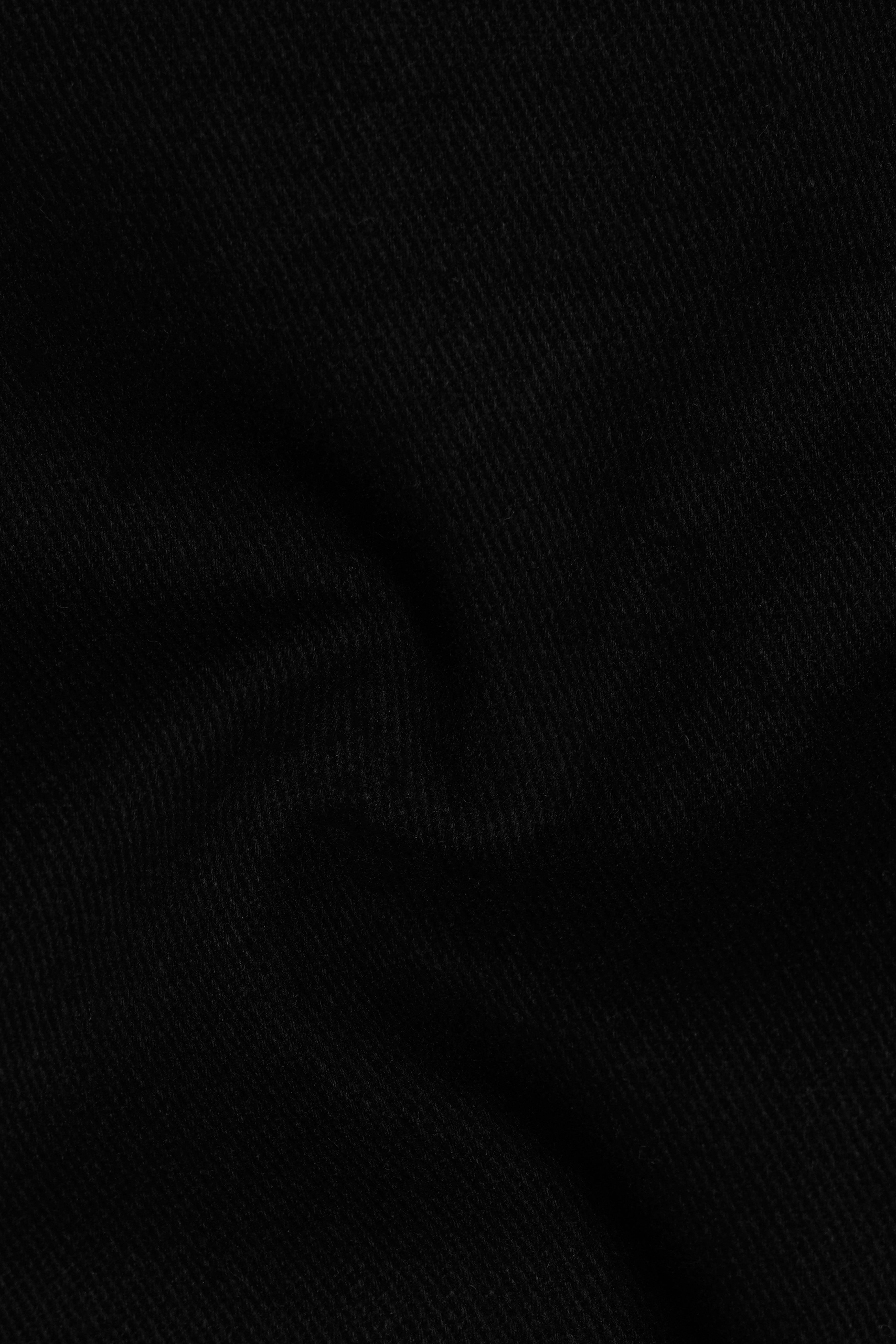 Javerno-Jade Black Heavyweight Flannel Designer Casual Shirt