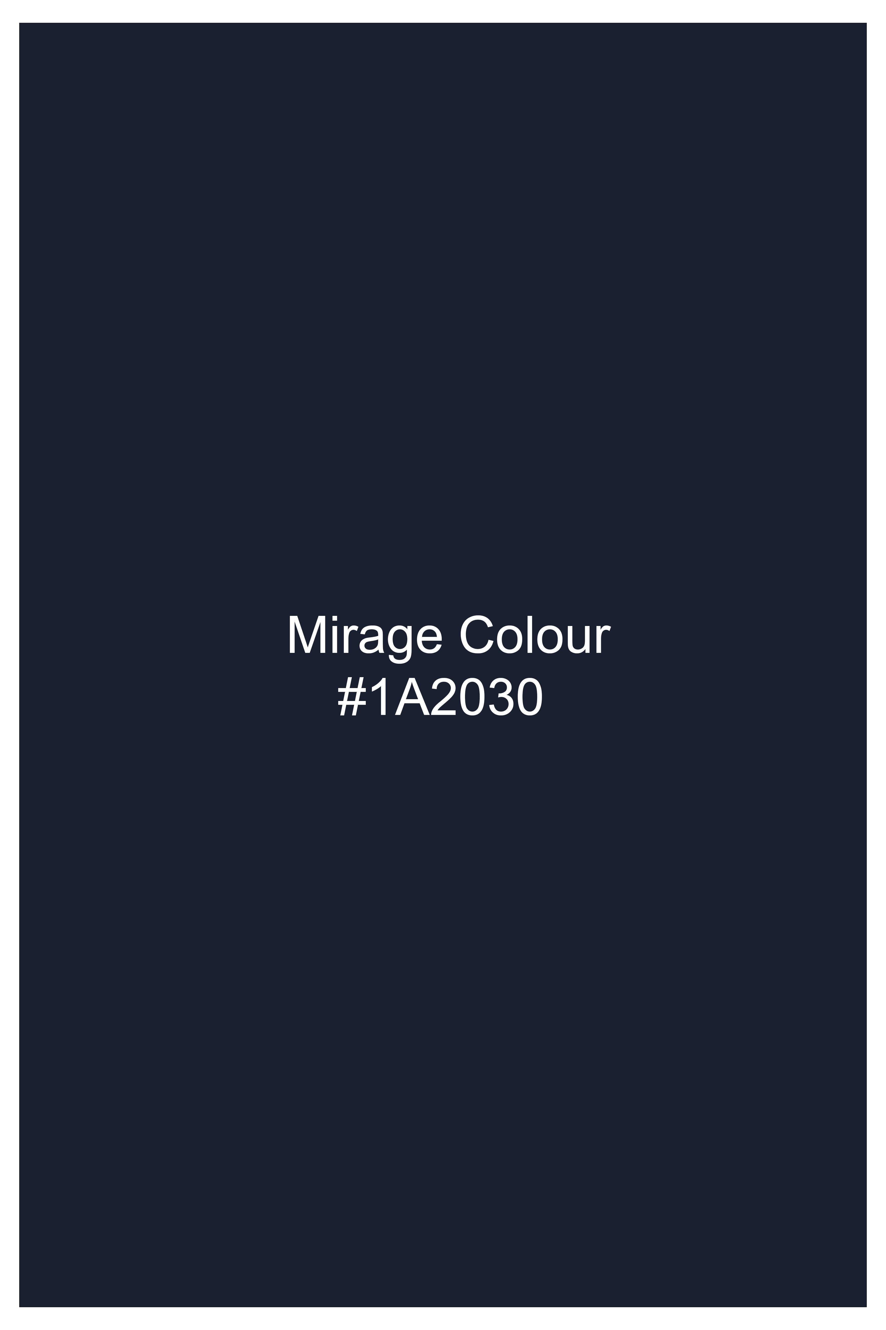Scafloris-Mirage Blue Scattered Floral Printed Heavyweight Premium Cotton Casual Denim Overshirts