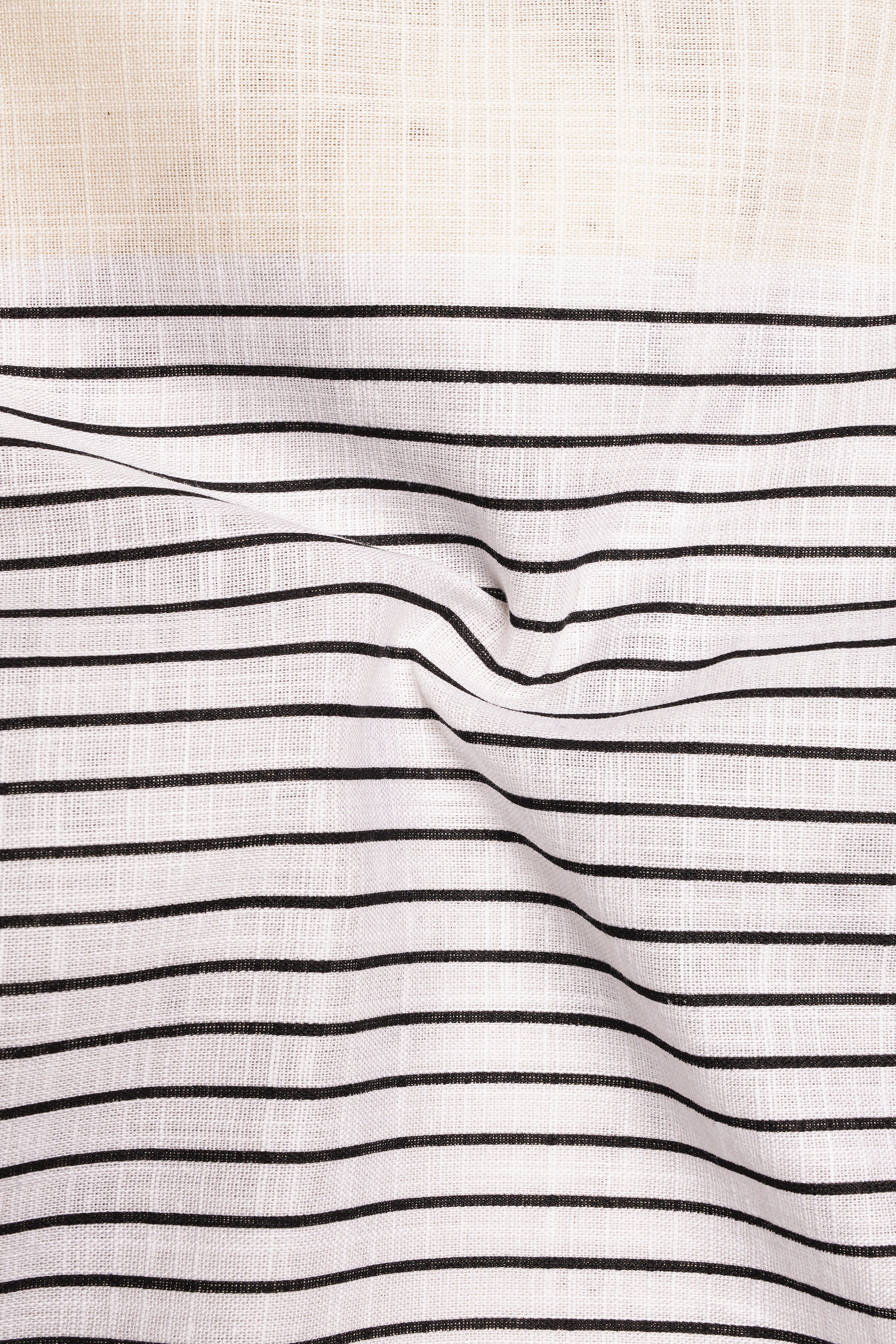 Zaffaro-Primrose Yellow Sunset Stripes Luxurious Linen Casual Shirt