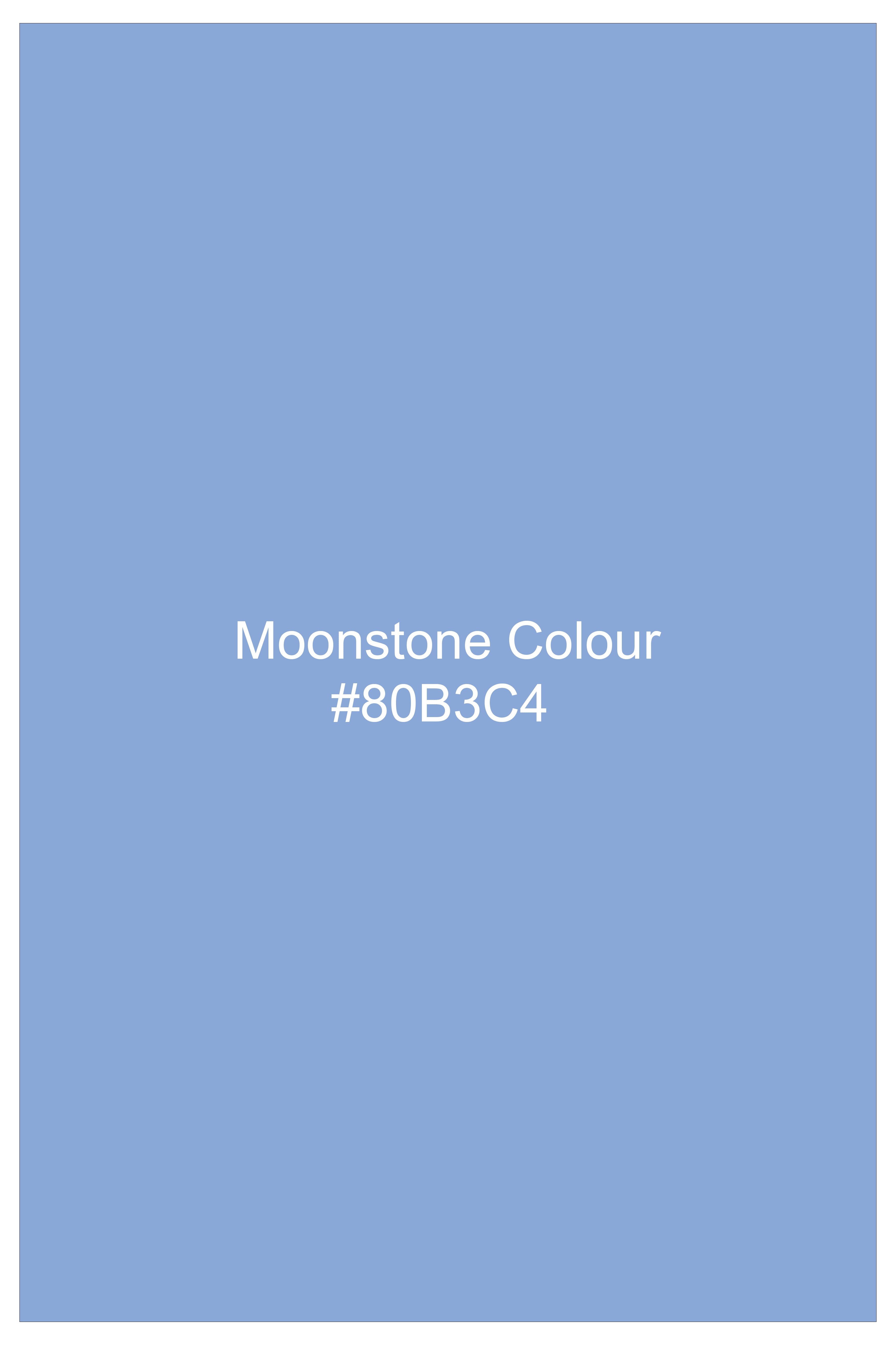 Monzaro-Moonstone Blue Horizontal Striped Jacquard Premium Cotton Dress Shirt
