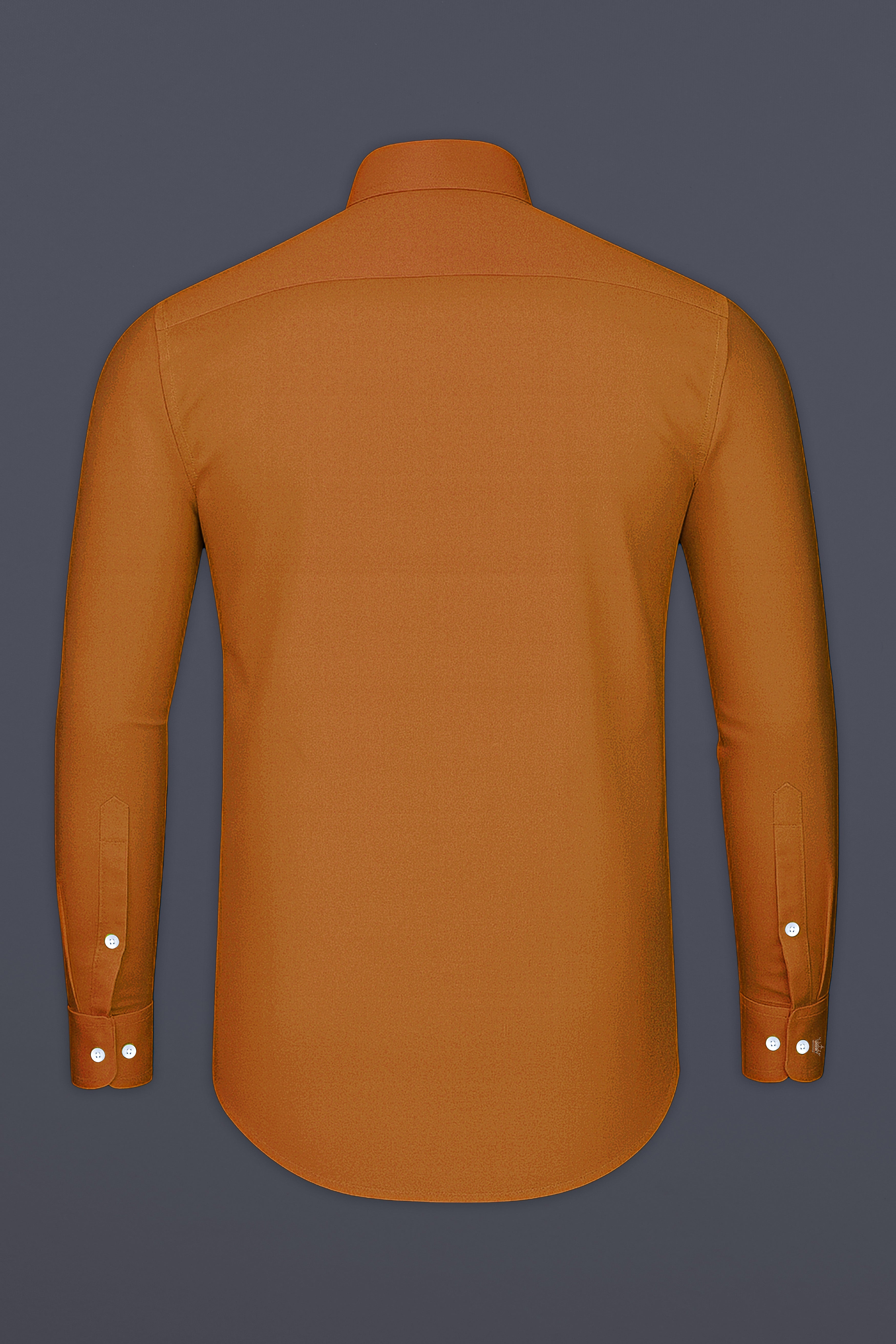 Lustran-Sienna Brown Subtle Sheen Super Soft Premium Cotton Tuxedo Shirt