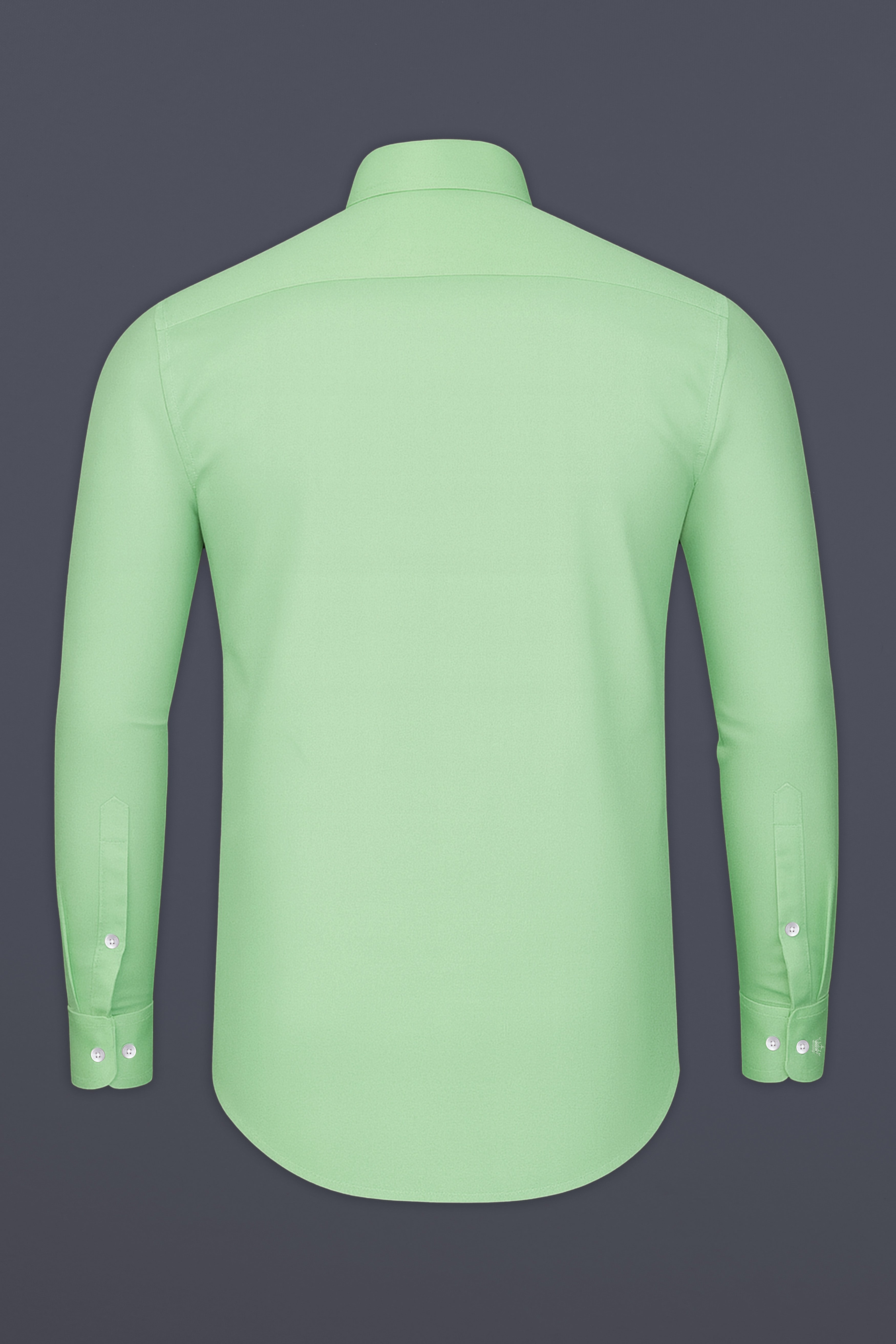 Verdoro-Oxley Green Subtle Sheen Super Soft Premium Cotton Tuxedo Shirt