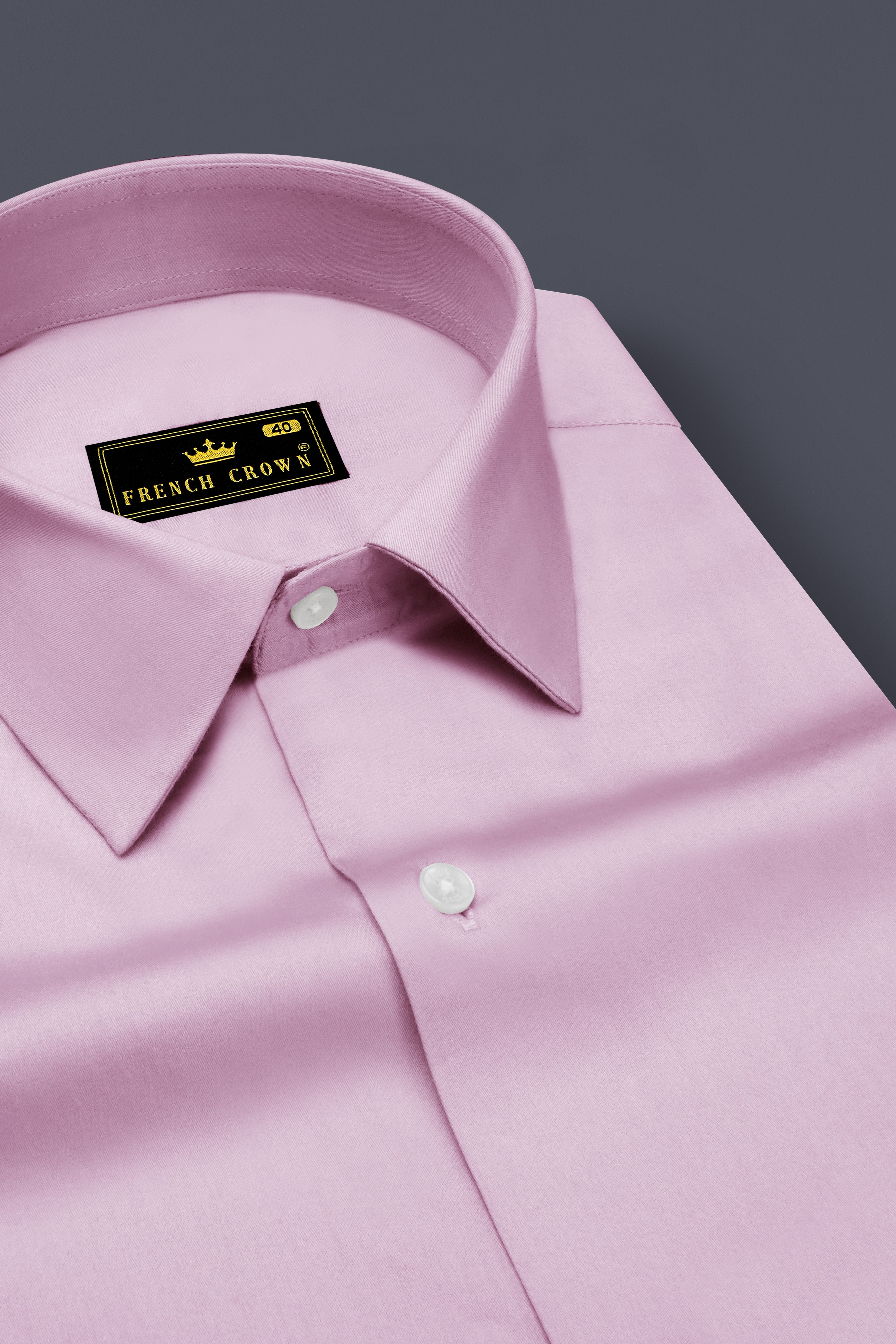 Lustraro-Azalea Pink Subtle Sheen Super Soft Premium Cotton Dress Shirt