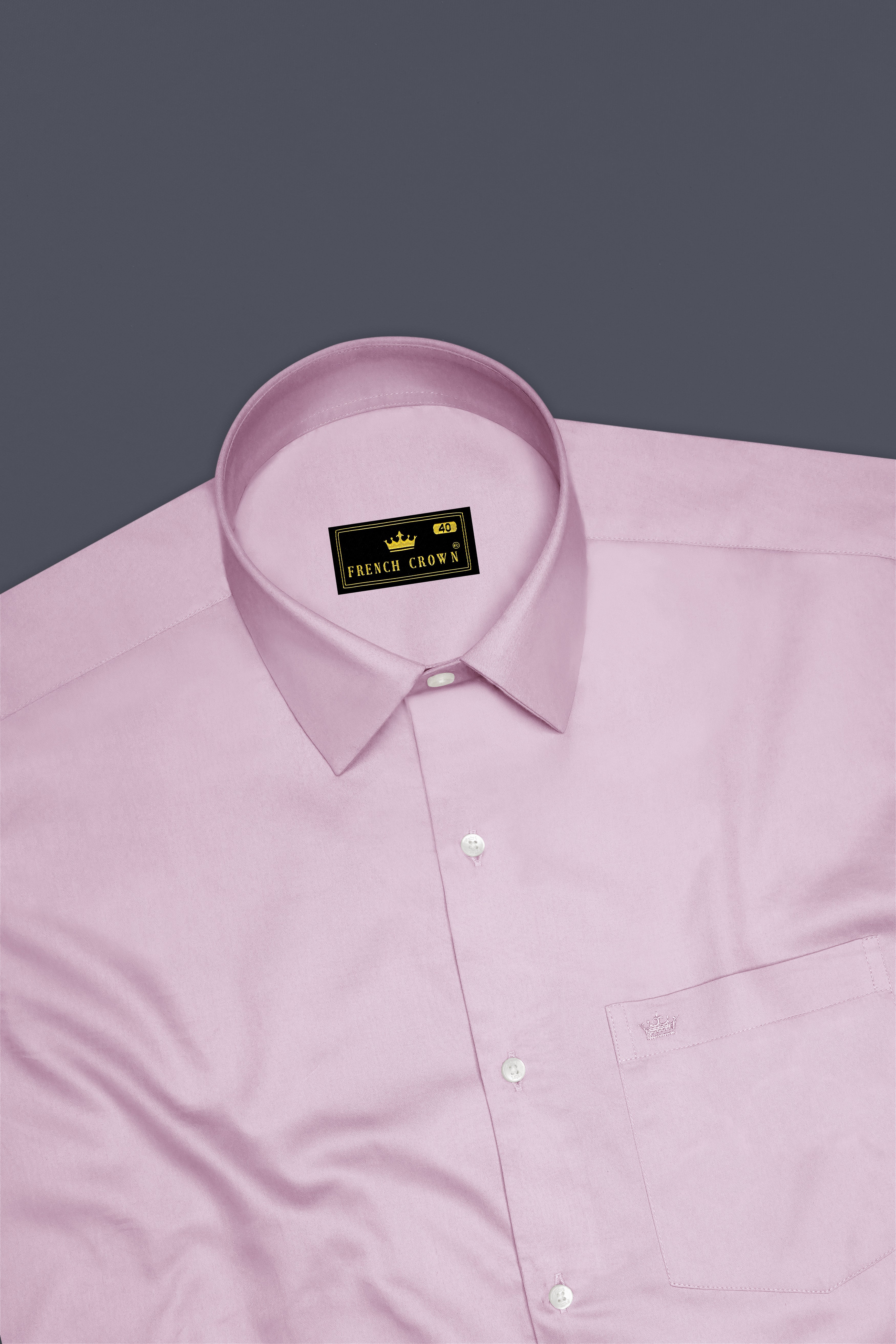 Lustraro-Azalea Pink Subtle Sheen Super Soft Premium Cotton Dress Shirt