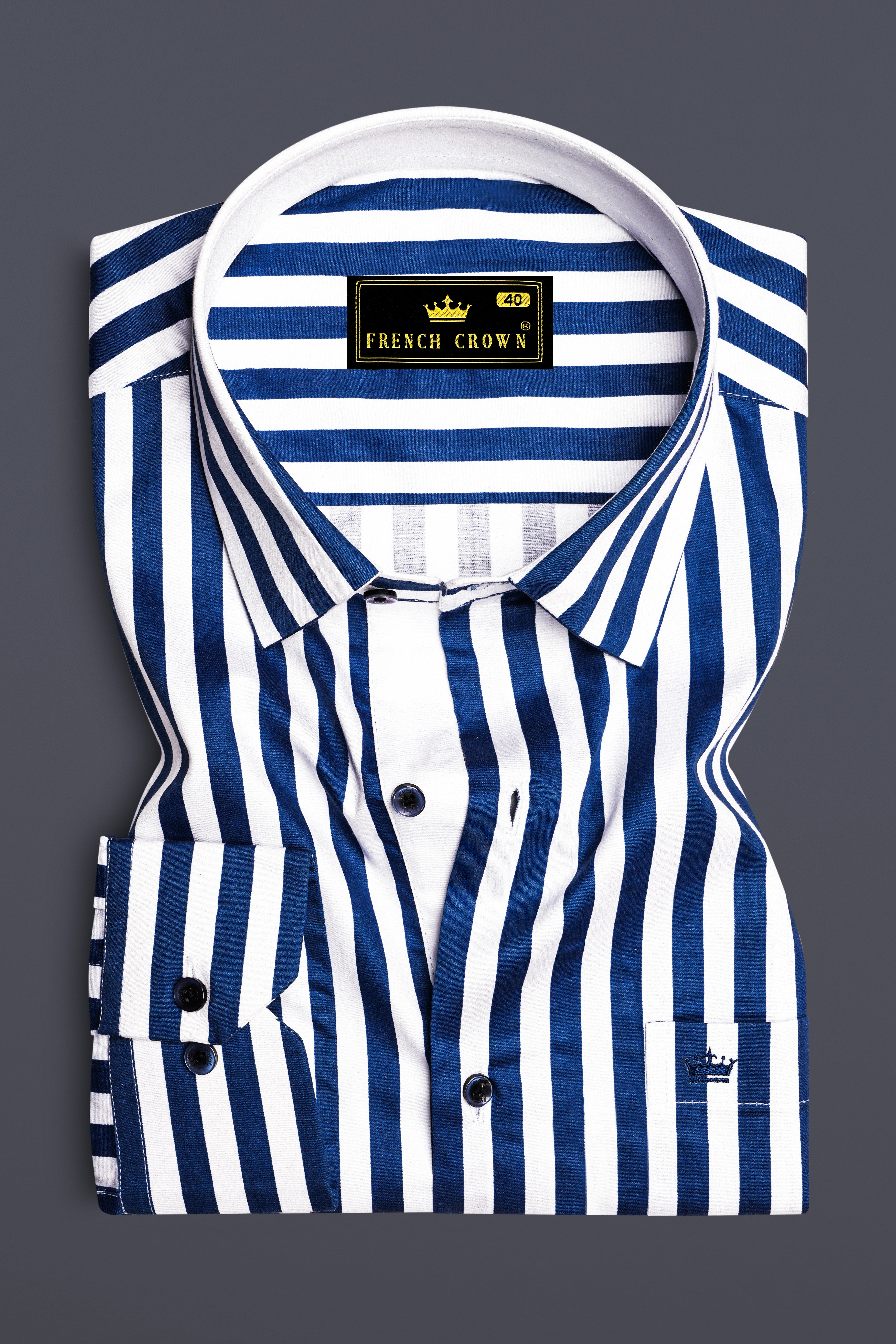 Tailiq-Regal Blue and Bright White Striped Super Soft Premium Cotton Dress Shirt 14148-CLOTH-P-BLE-38, 14148-CLOTH-P-BLE-H-38, 14148-CLOTH-P-BLE-39, 14148-CLOTH-P-BLE-H-39, 14148-CLOTH-P-BLE-40, 14148-CLOTH-P-BLE-H-40, 14148-CLOTH-P-BLE-42, 14148-CLOTH-P-BLE-H-42, 14148-CLOTH-P-BLE-44, 14148-CLOTH-P-BLE-H-44, 14148-CLOTH-P-BLE-46, 14148-CLOTH-P-BLE-H-46, 14148-CLOTH-P-BLE-48, 14148-CLOTH-P-BLE-H-48, 14148-CLOTH-P-BLE-50, 14148-CLOTH-P-BLE-H-50, 14148-CLOTH-P-BLE-52, 14148-CLOTH-P-BLE-H-52