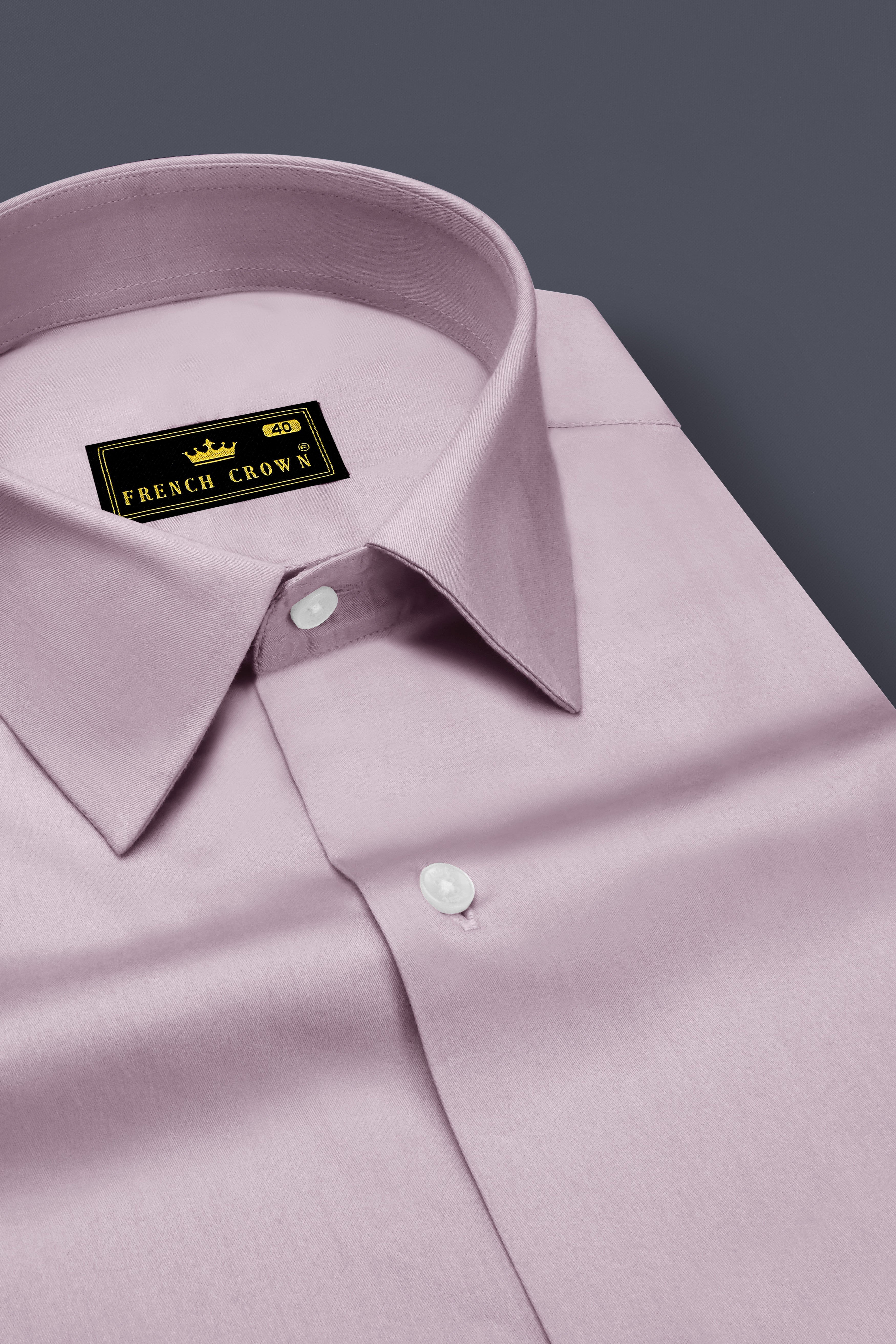 Coutaro-Plum Pink Subtle Sheen Super Soft Premium Cotton Dress Shirt