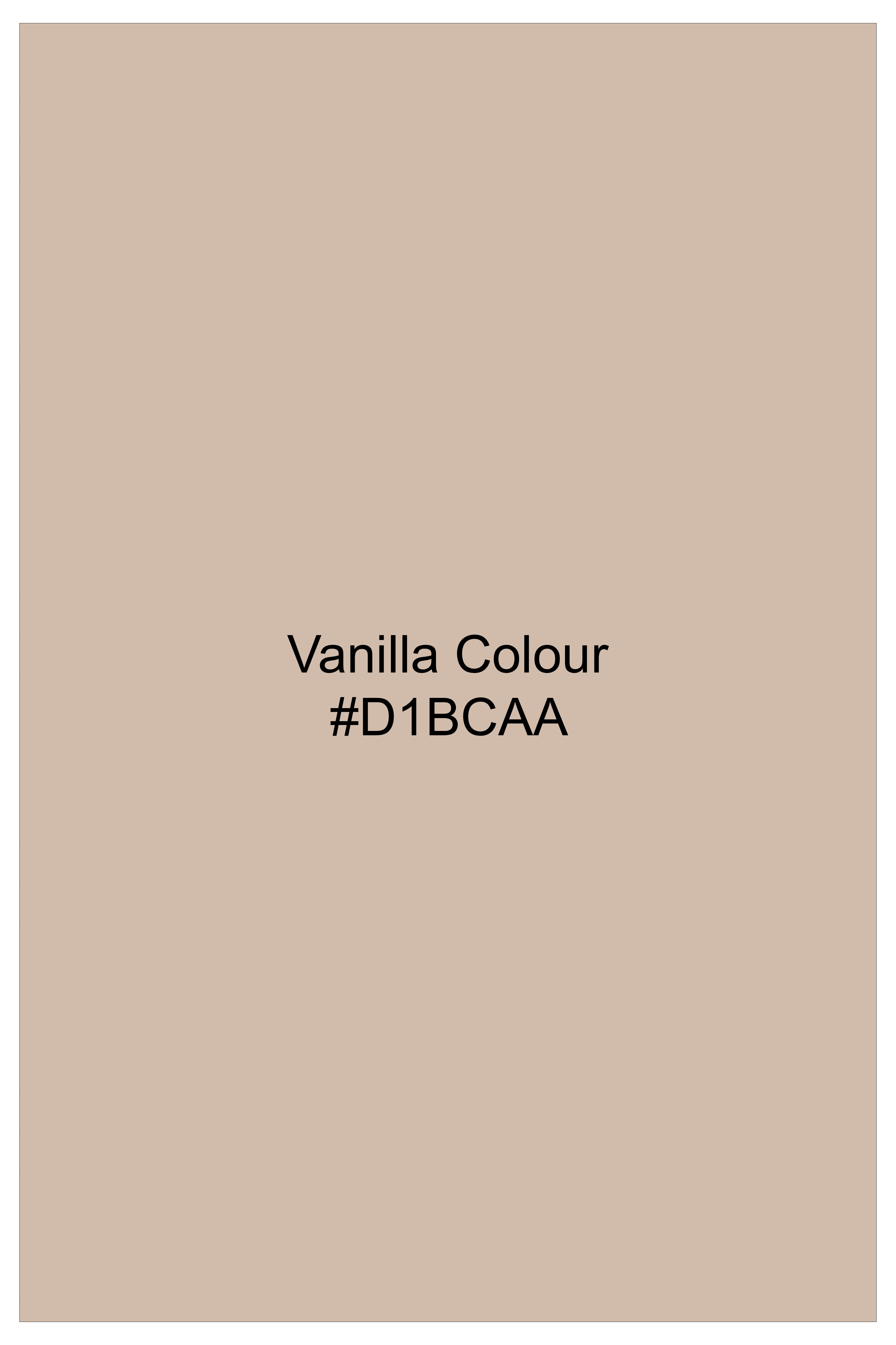 Ivoro-Vanilla Cream Striped Luxurious Linen Casual Kurta Shirt