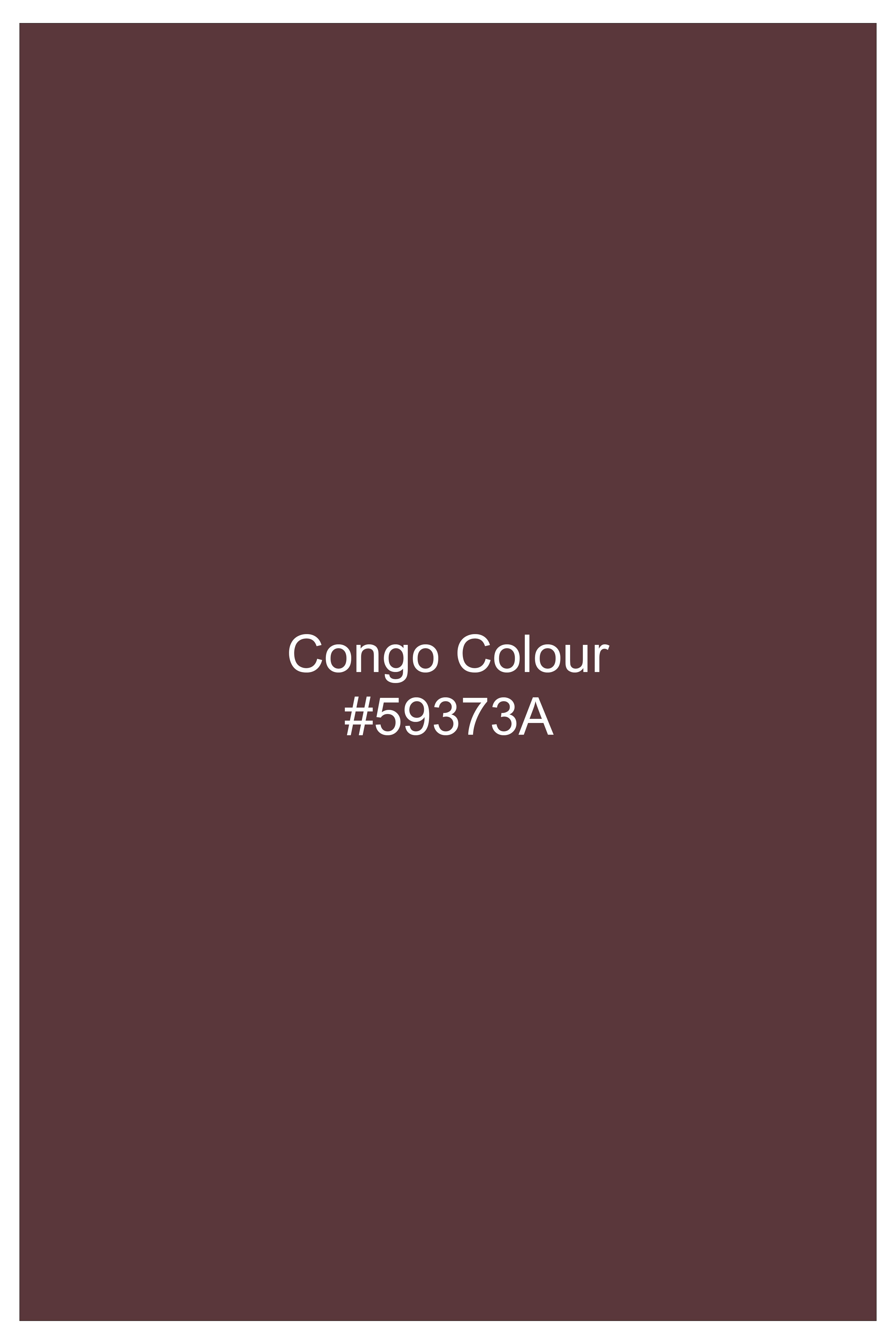 Scarvoro-Congo Red And Bright White Striped Dobby Premium Giza Cotton Dress Shirt