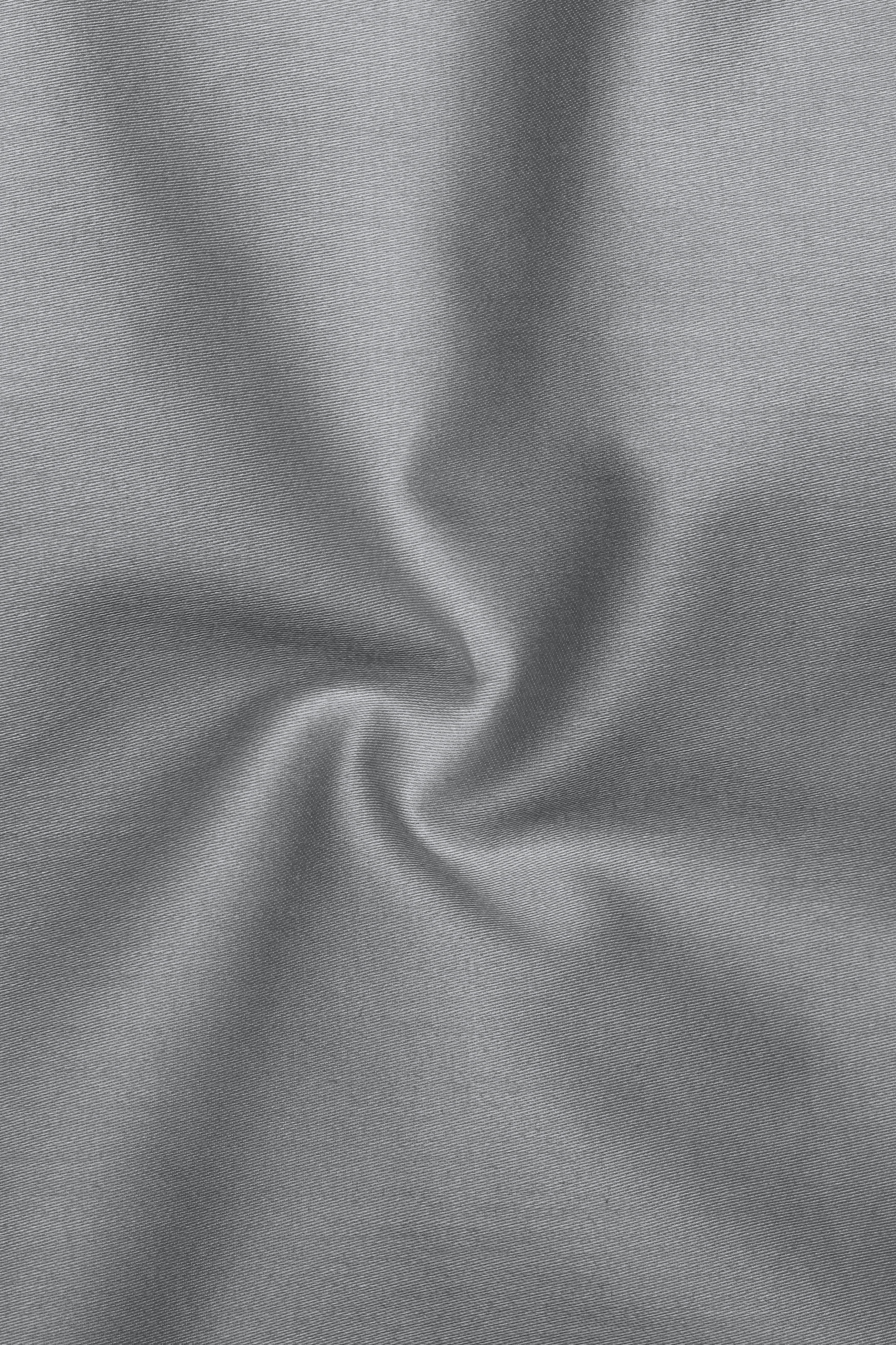 Silvoro Martini Gray Subtle Sheen Super Soft Premium Cotton Mandarin Dress Shirt